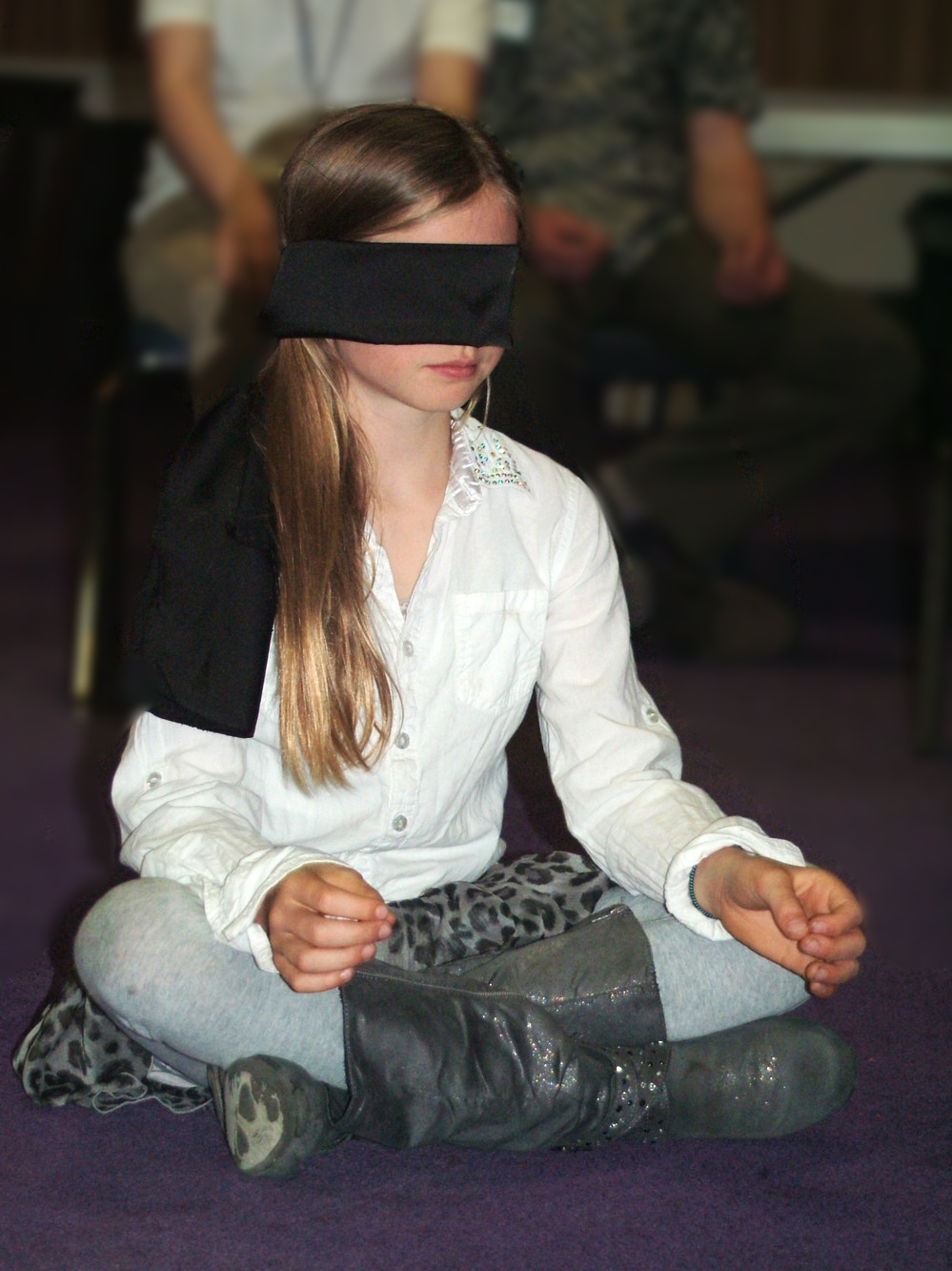  A child in quiet contemplation