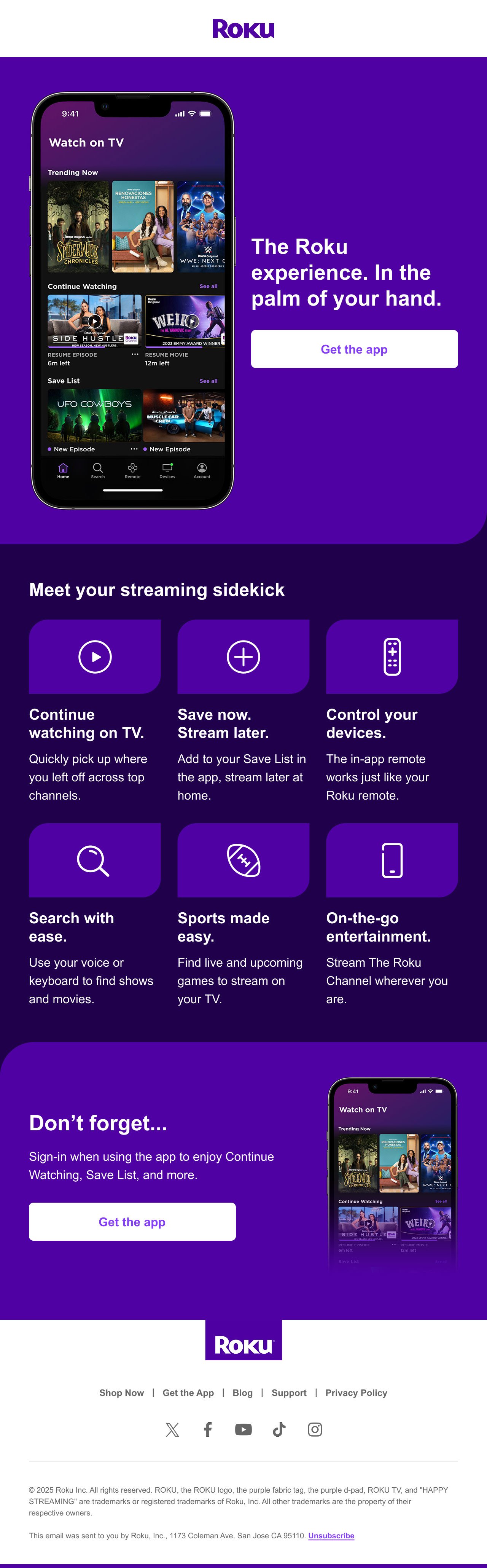 Email 2A: Mobile App