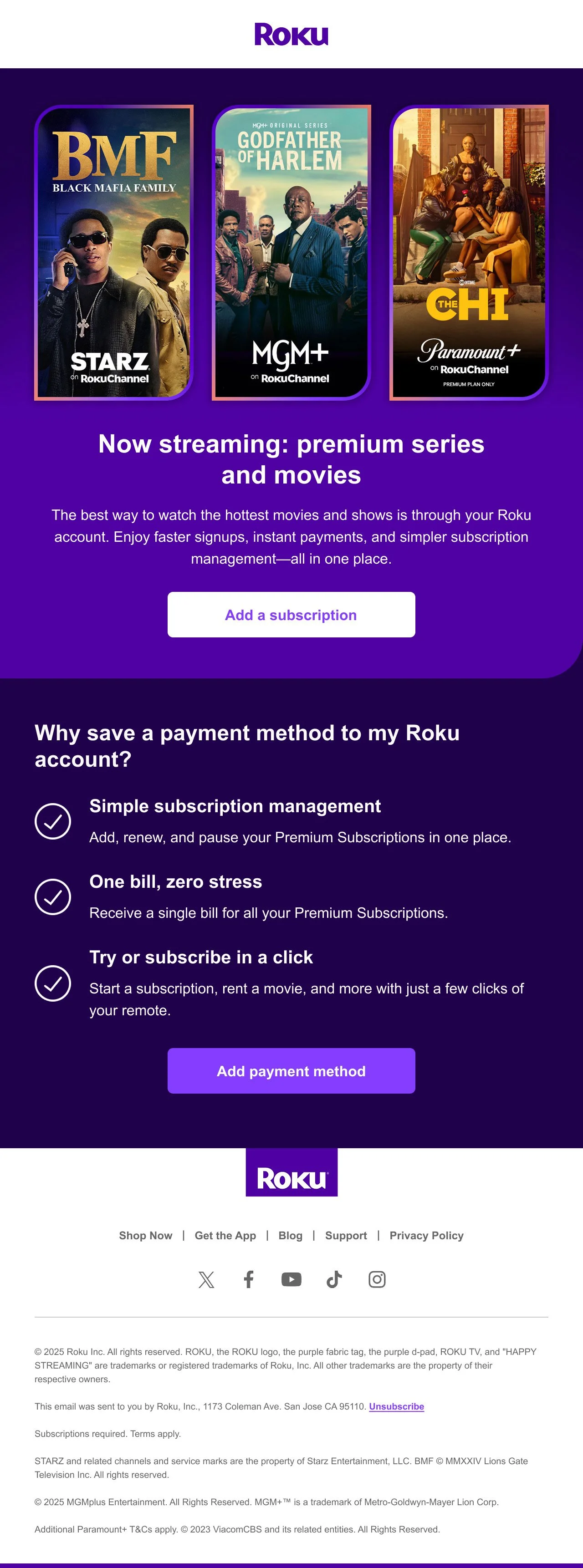 Email 4: Roku Pay