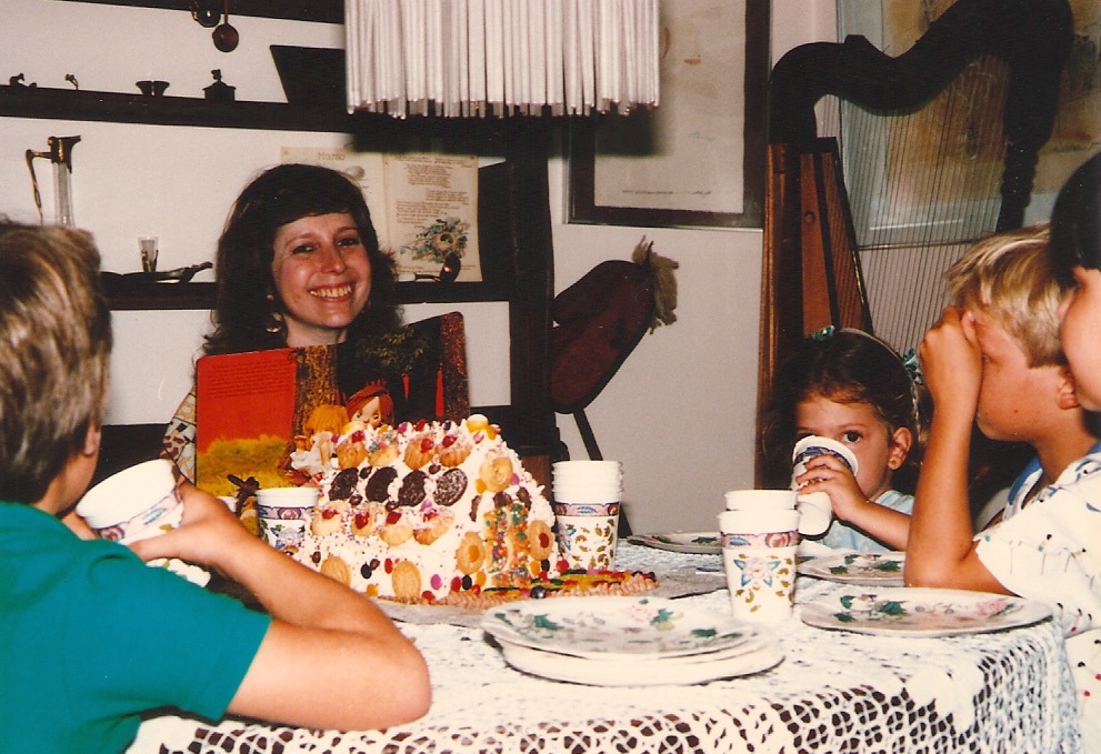 There was always baking going on at my house so sweets became a big thing for me. Did you see the gingerbread house?