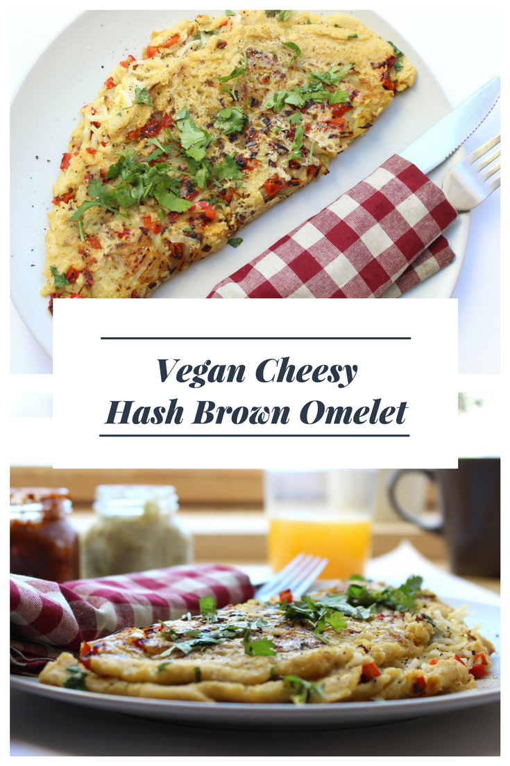 Vegan Cheesy Hash Brown Omelette to Die For! by Brownble