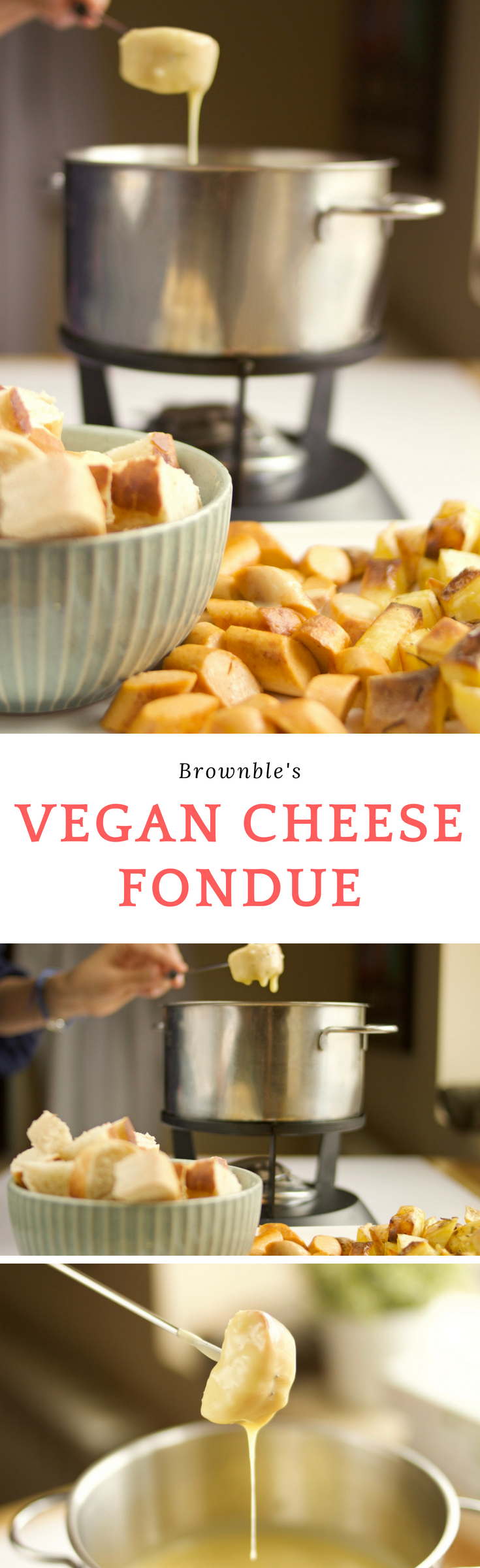 The Cheesiest Vegan Cheese Fondue Recipe by Brownble