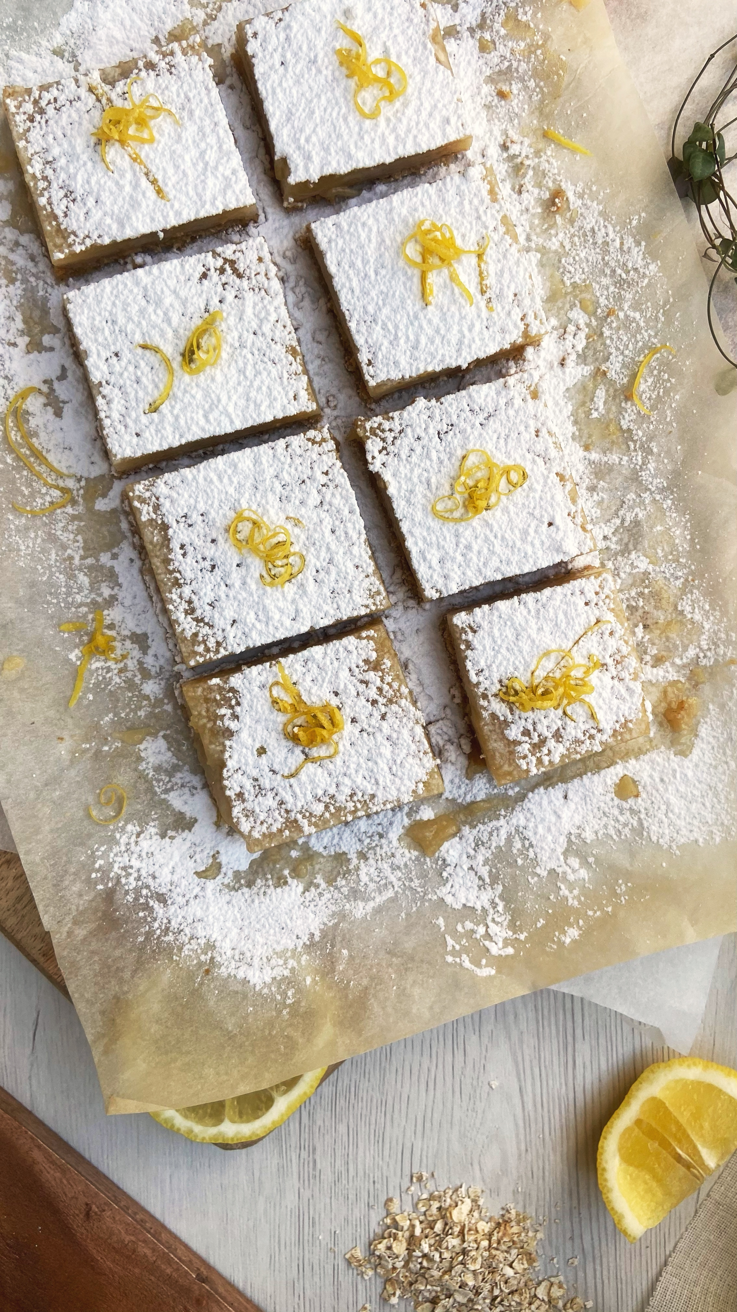 Vegan Gluten Free Lemon Squares or Bars | Brownble