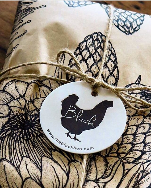 Back in the barn, pack and wrapping.  Our beautiful tags printed by @oliveletterpress  We&rsquo;re starting to plan a little sale for end of financial year.  #theblackhenonlinestore