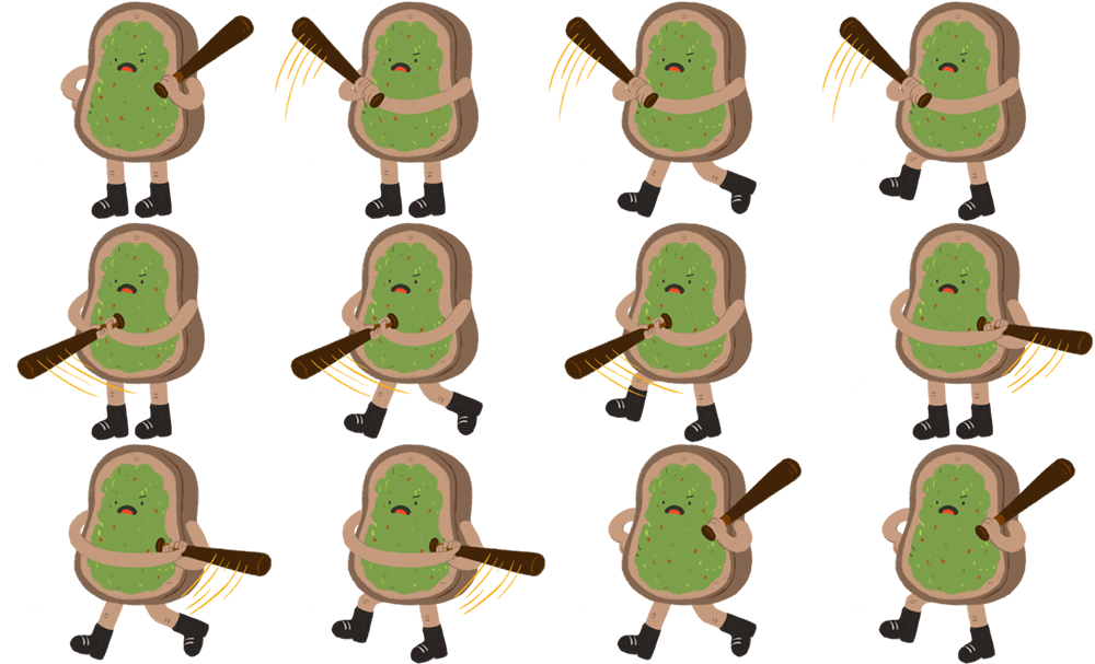 Player 1 - Avo Toast Sprites