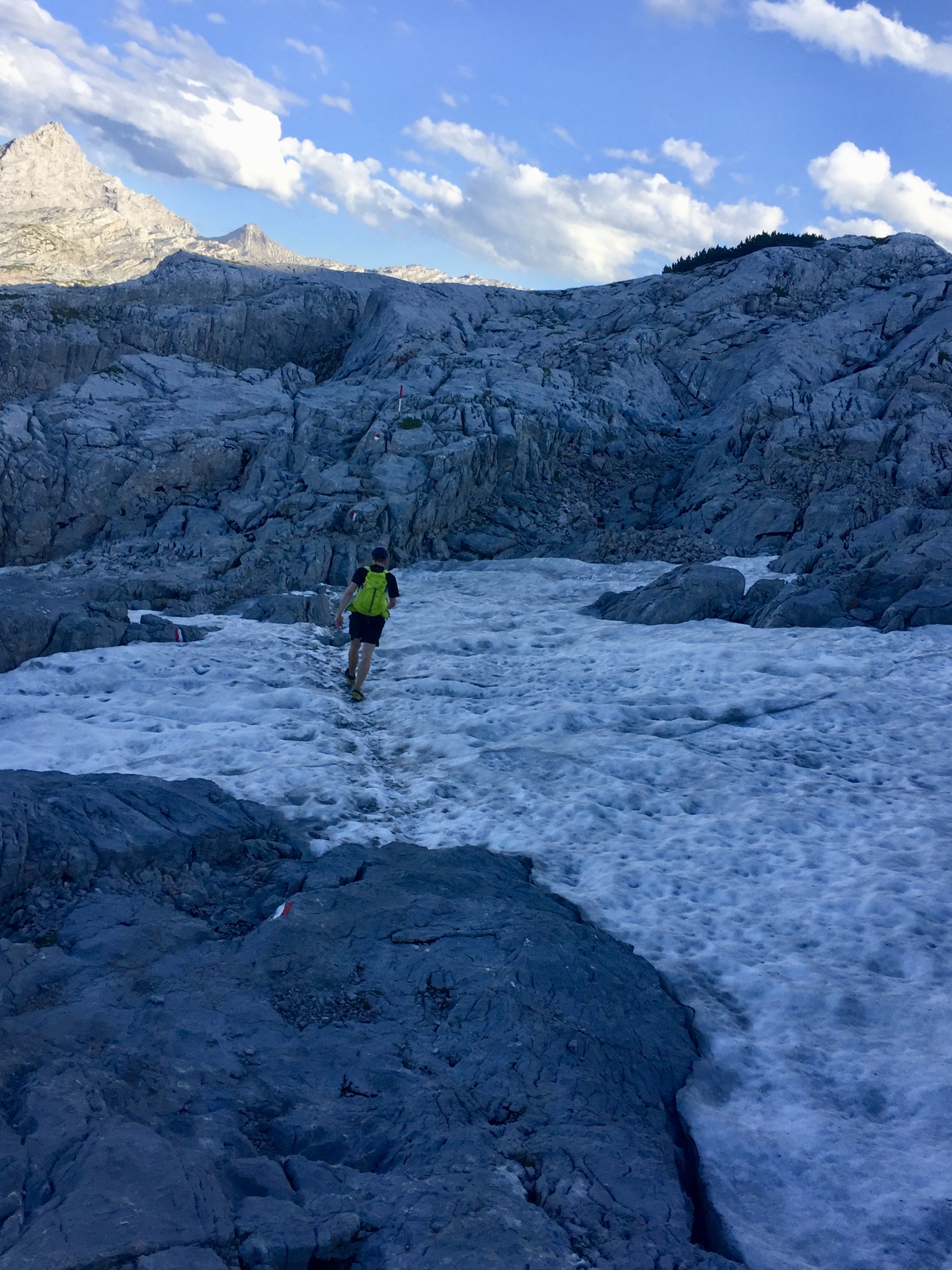 Over the stone dessert and snow fields