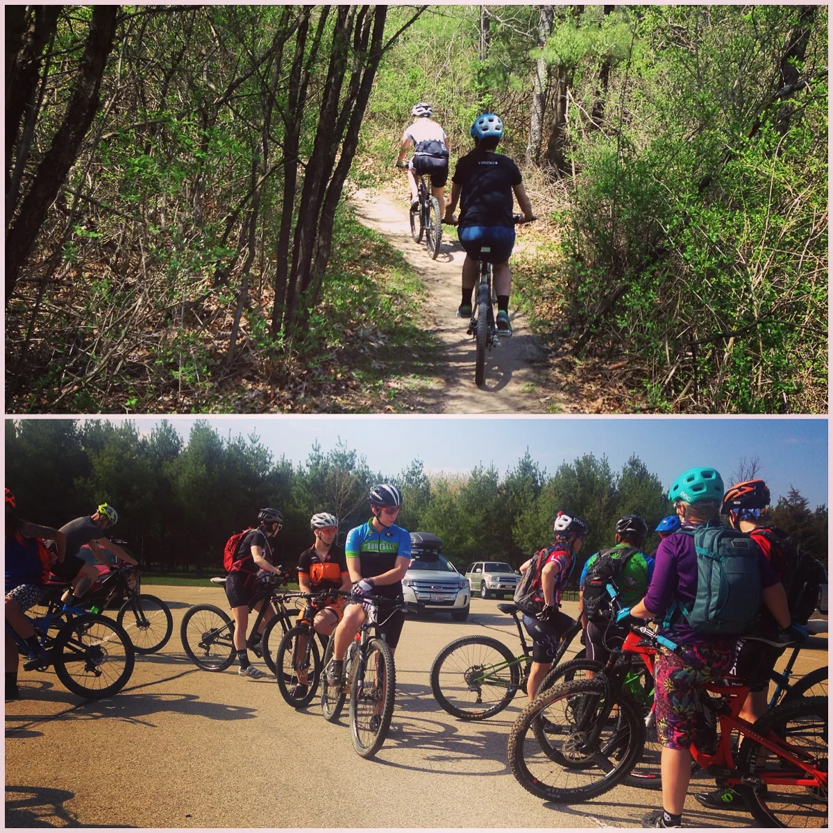 Some of the women who took to the dirt.