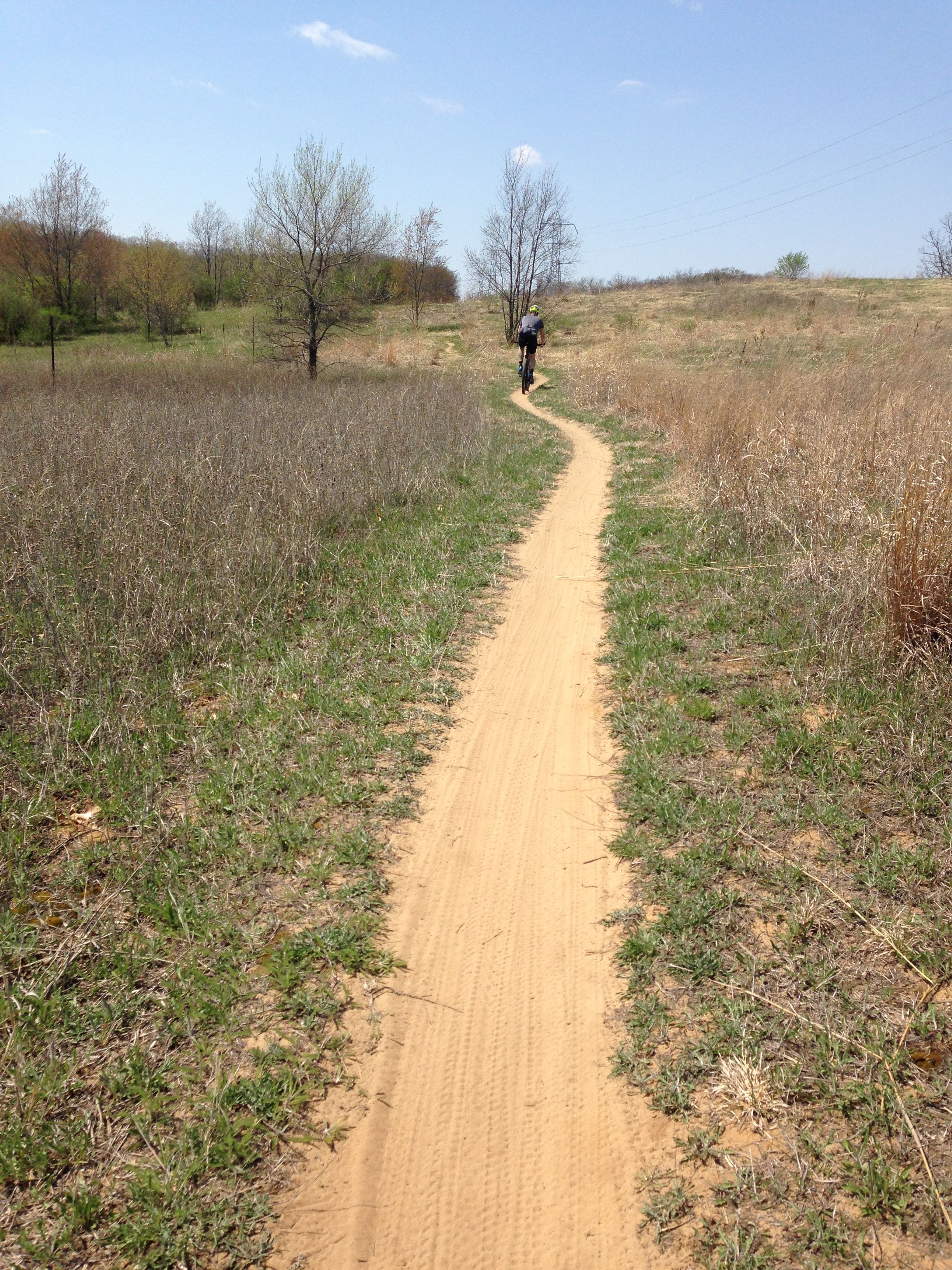 Eric out on one of the open meadows.