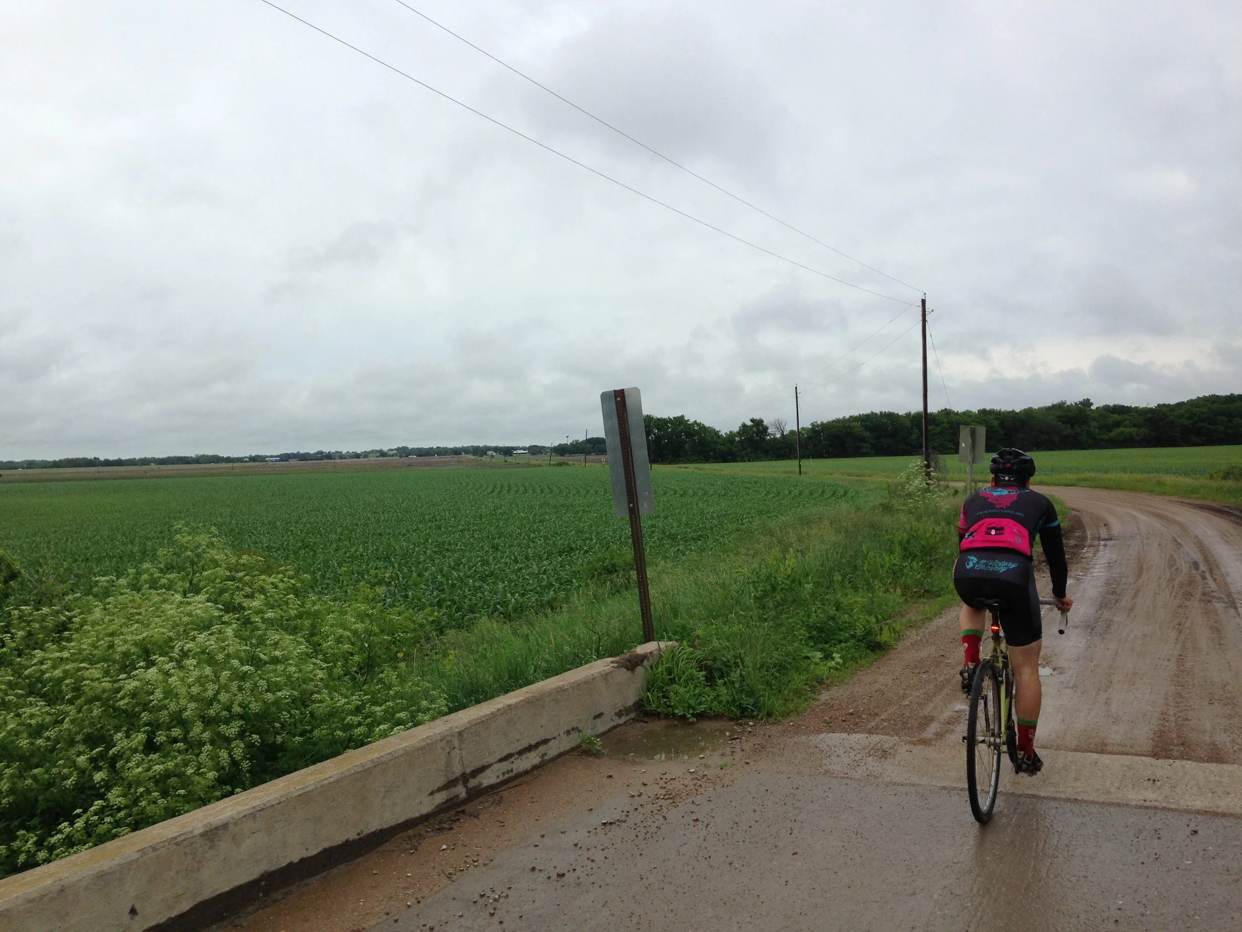 Exploring the day before and the flat part of the course. 