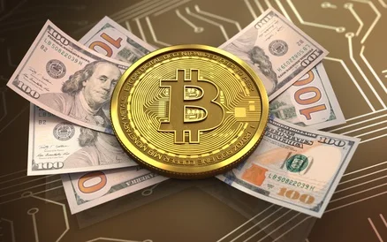 3d bitcoin banknotes