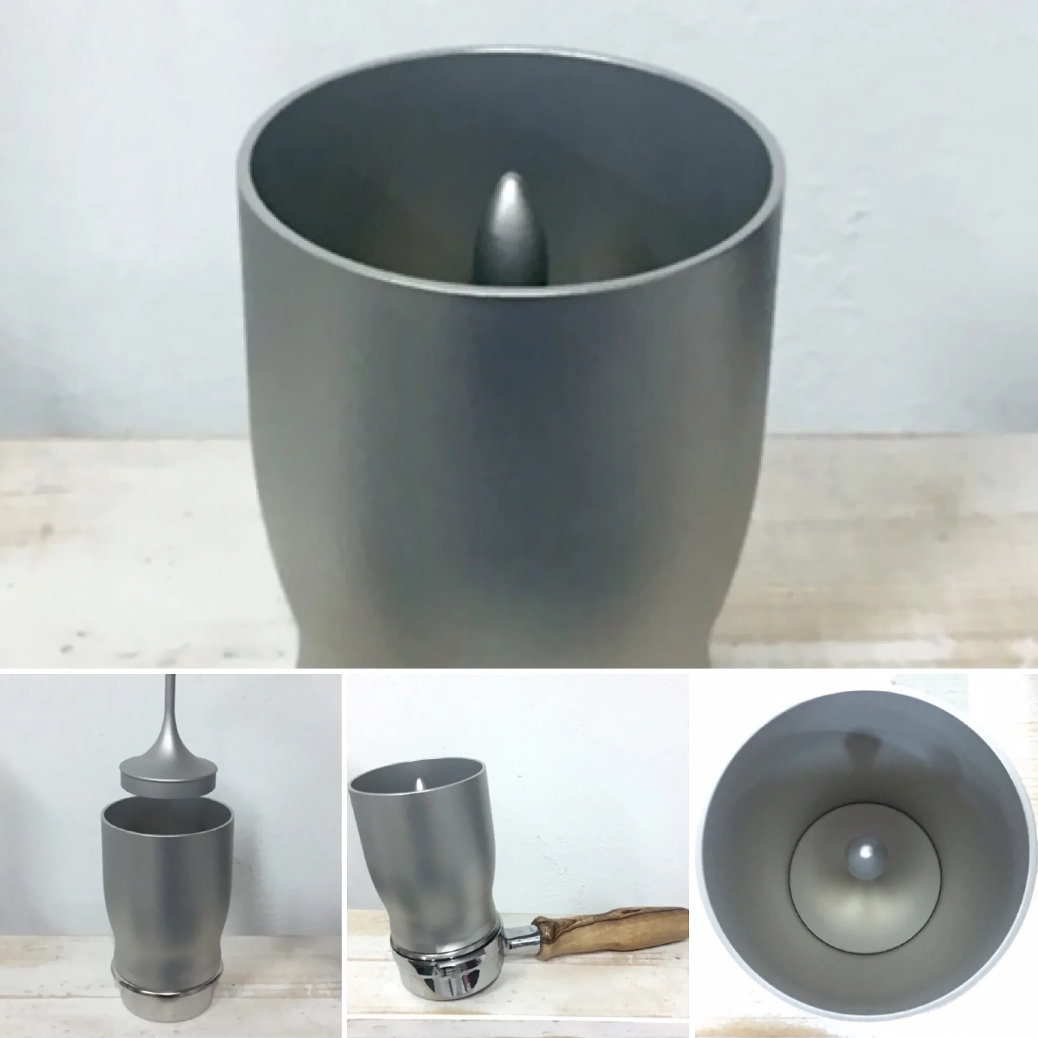 Filling Funnel for Portafilter 58/58.5 mm - Expected in Silver, Black, INOX