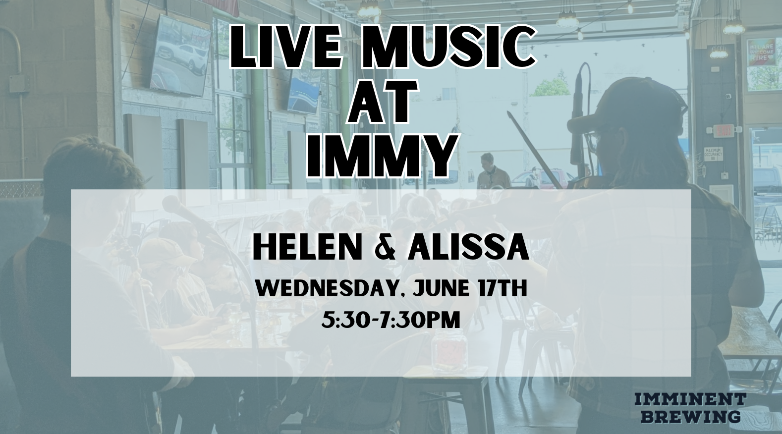 Live Music @ Immy: Helen &amp; Alissa