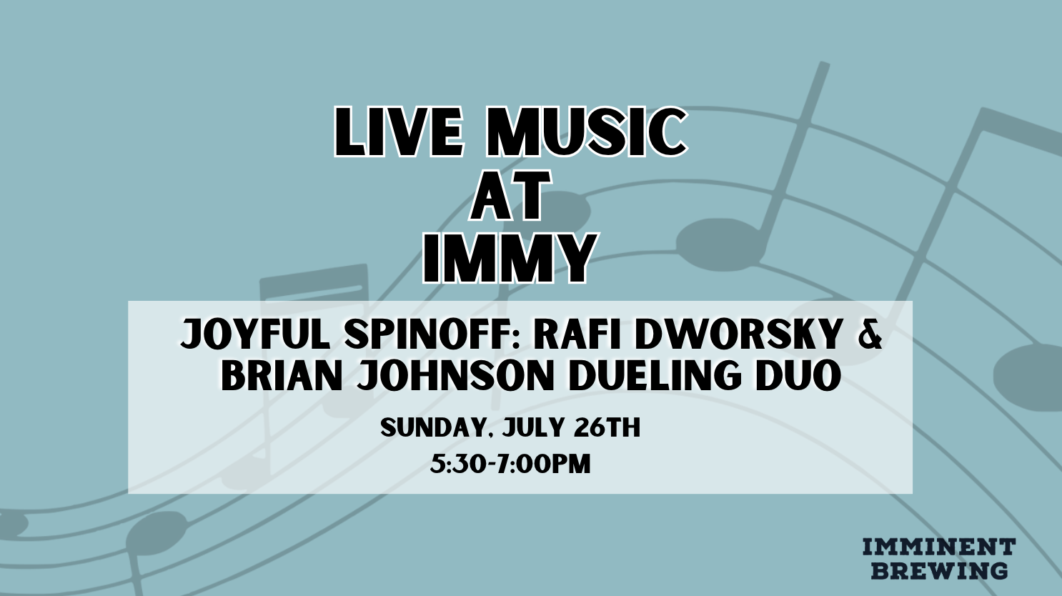 A Joyful Spinoff:  Rafi Dworsky &amp; Brian Johnson Dueling Duo