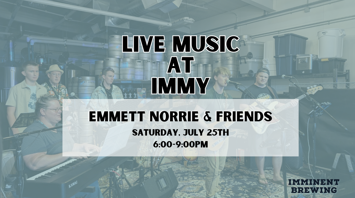 Live Music @ Immy: Emmett Norrie &amp; Friends