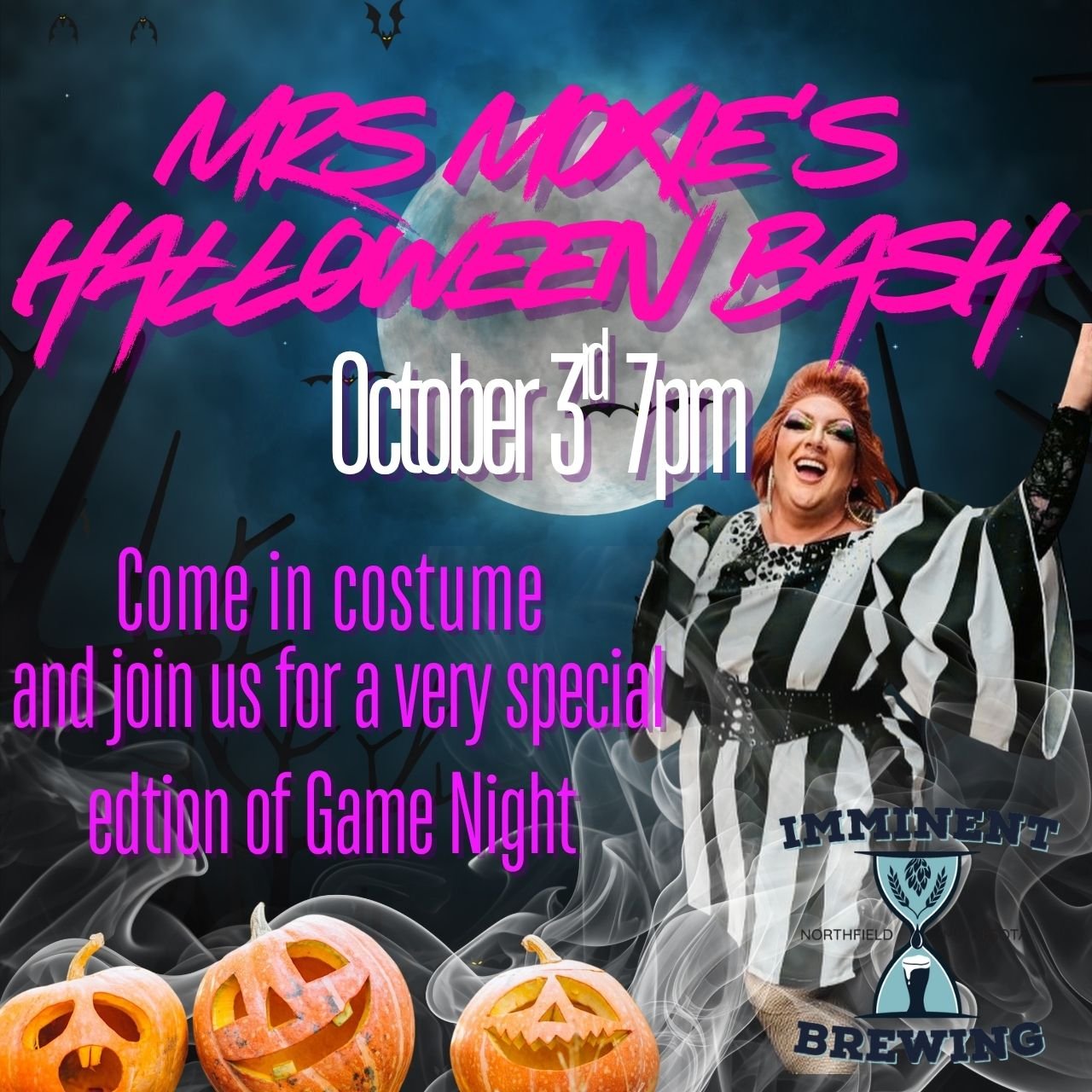 Mrs. Moxie's Game Night &amp; Halloween Bash