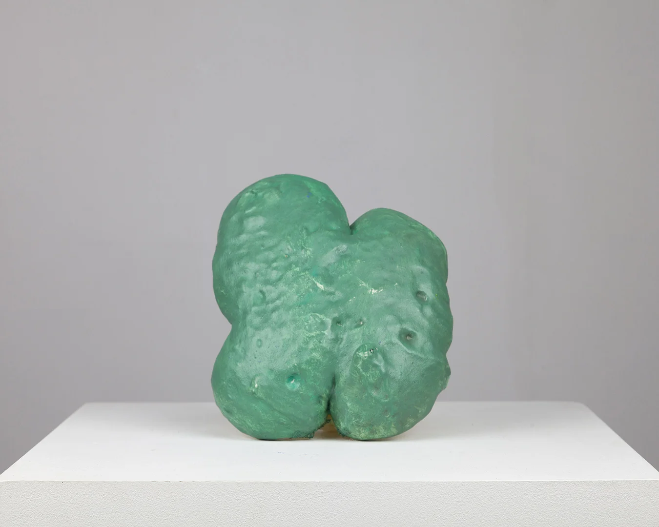 Green expanding foam paint gesture (two green strokes, indented, rotated) from the series complex single strokes and multiple strokes