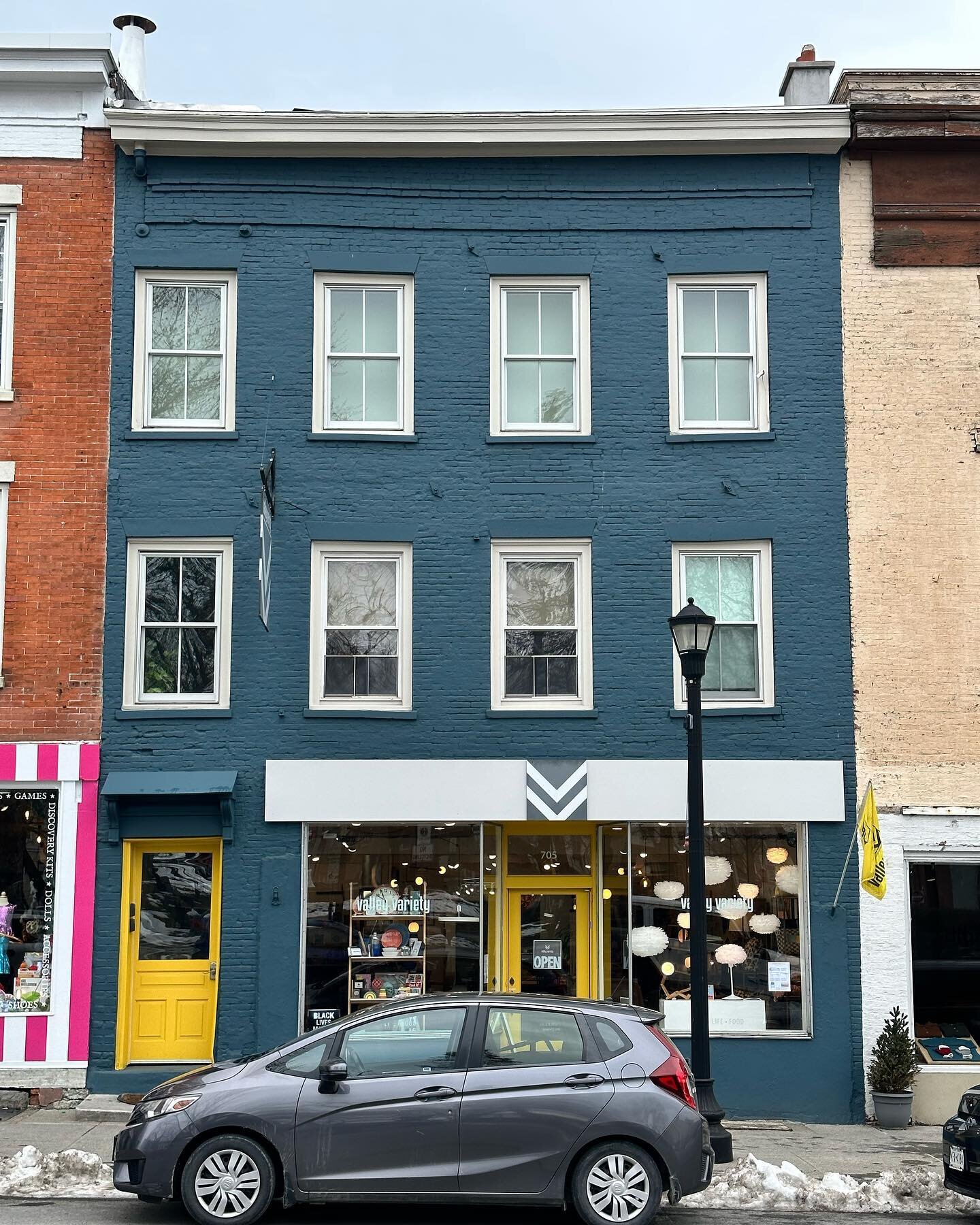 New project!  We&rsquo;ll be working to expand living space into the attic of this darling three-story mixed-use building on Hudson&rsquo;s Main Street.  Check out those original hand-hewn lumber beams!