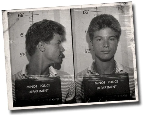  My mugshot from 1984. When you're older I will tell you about it.