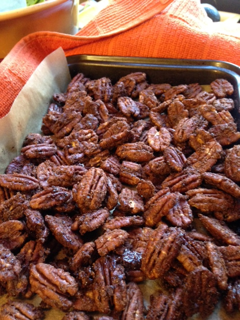 Chocolate Chili Spiced Pecans 