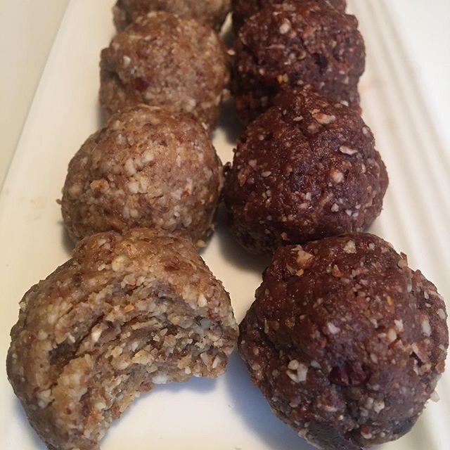 These no-bake, raw energy food bites are a treat, and offer up a natural boost during these uncertain times. 
Stay healthy and safe.
🌱💚 THRIVE NOW BLISS BALLS

Ingredients:
1/2 c each raw almonds, pecans, walnuts and pine nuts (cashews can be subst