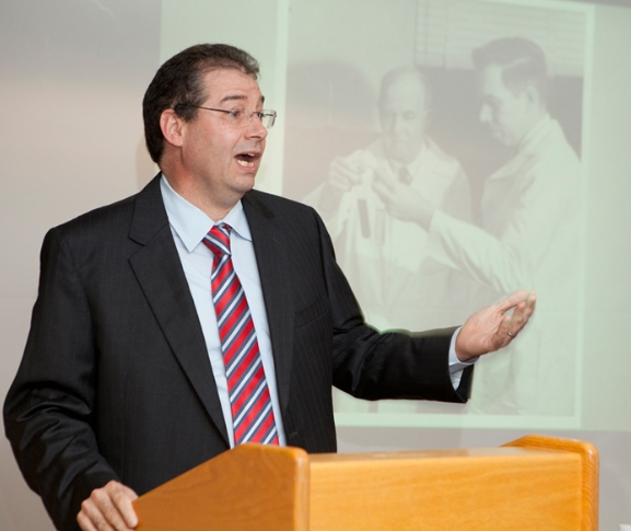 Patrick J. Stover, Ph.D. is Professor and Director of the Division of Nutritional Sciences at Cornell University. Currently his group studies the role of folic acid, B12 and other B vitamins involved in nuclear de novo thymidylate synthesis, and its impact on human pathologies including neural tube defects, colon cancer, Parkinson's disease and other neurodegenerative disorders.
