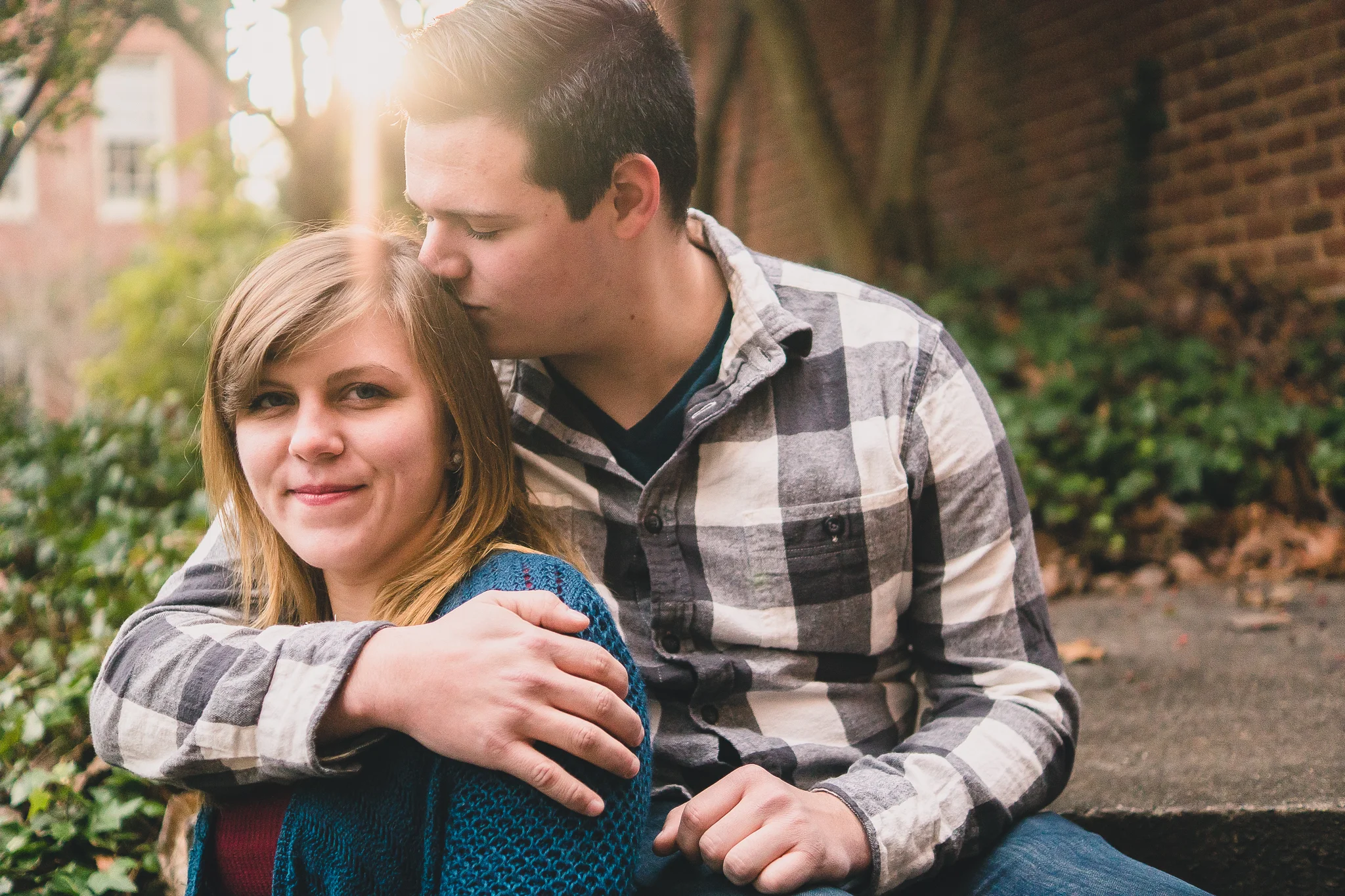 Tabby &amp; Josh's Engagement Session | Lynchburg Wedding Photographers at Randolph College