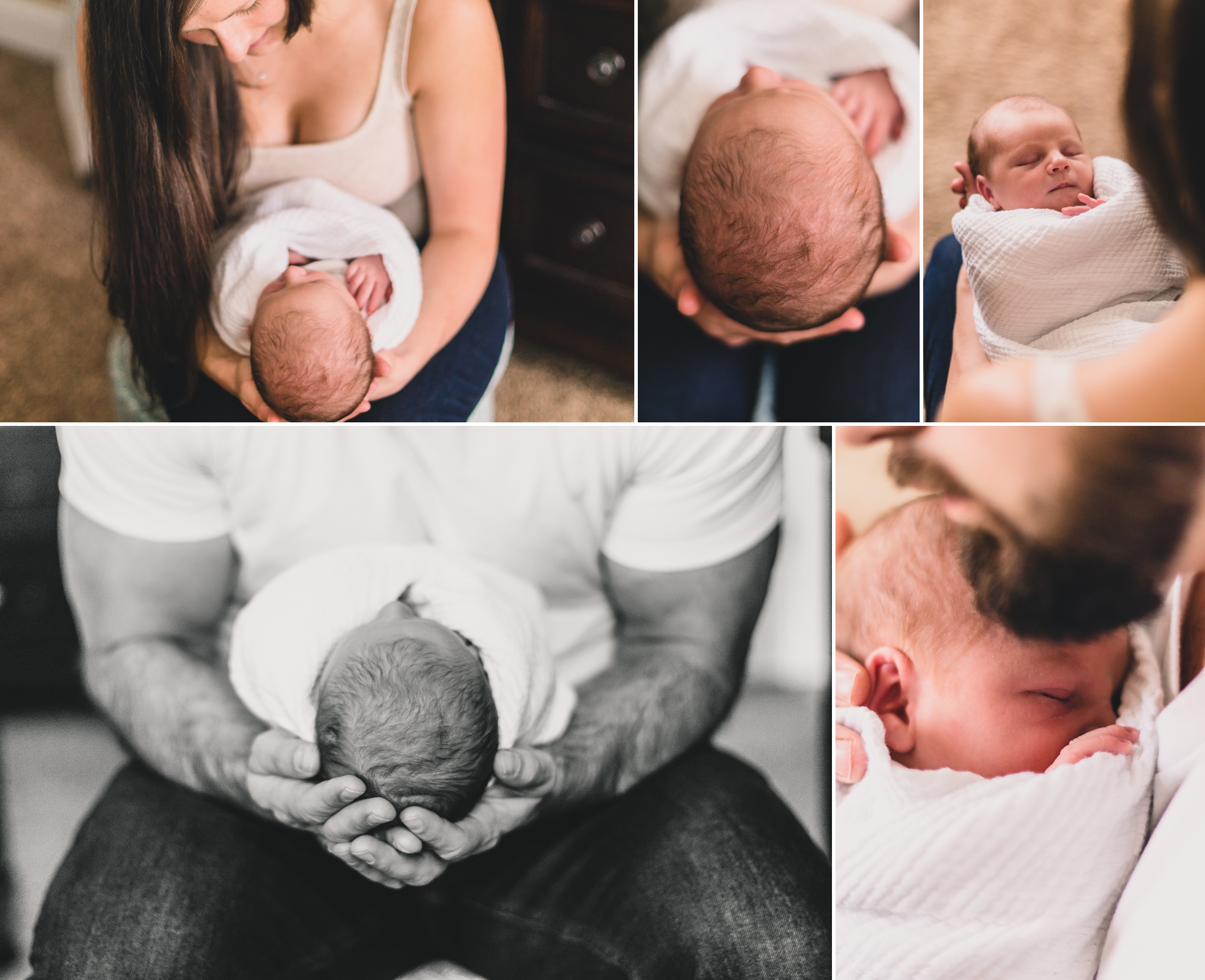 lifestyle family and newborn photographer in forest, va