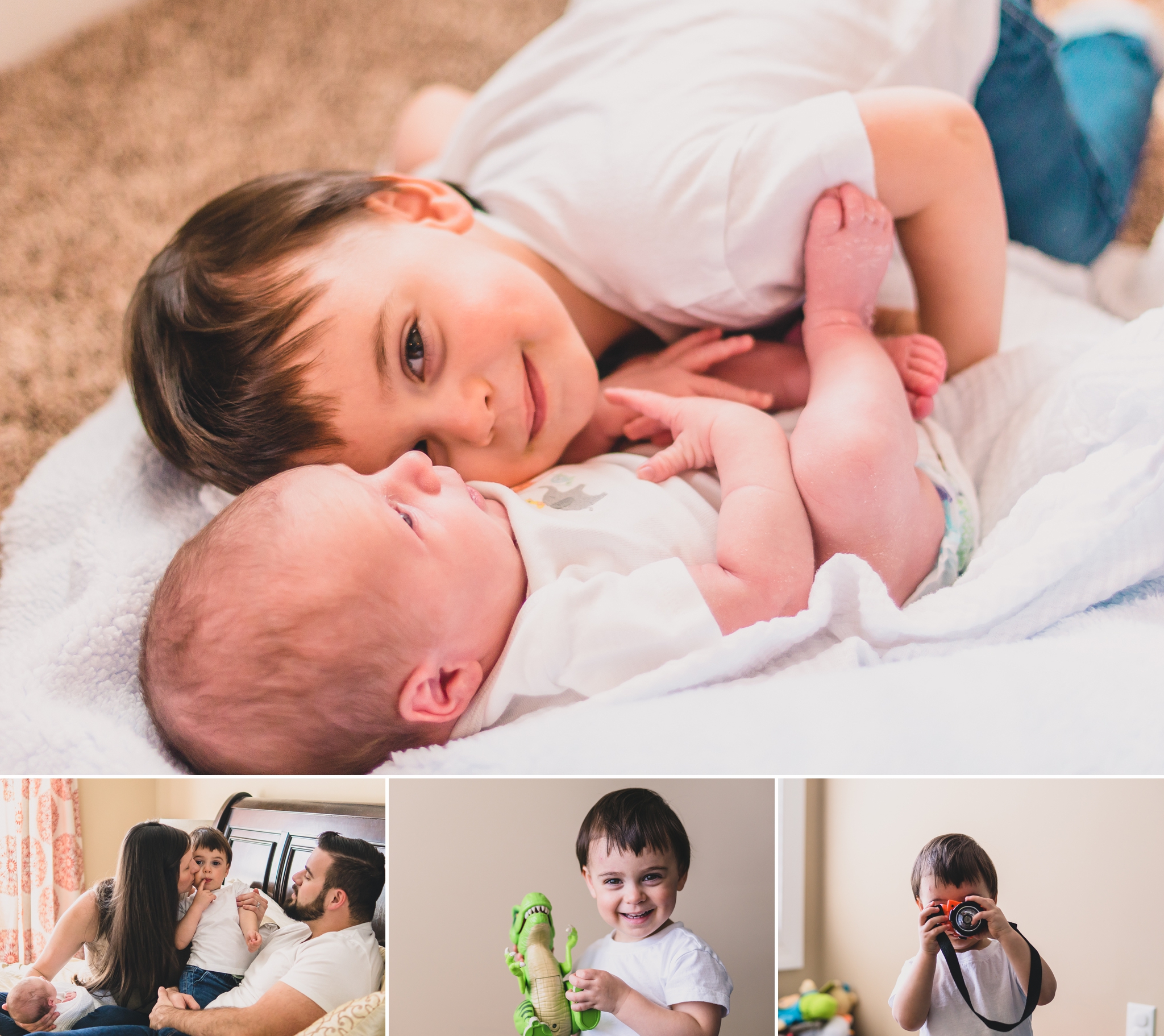 lifestyle family and newborn photographer in forest, va