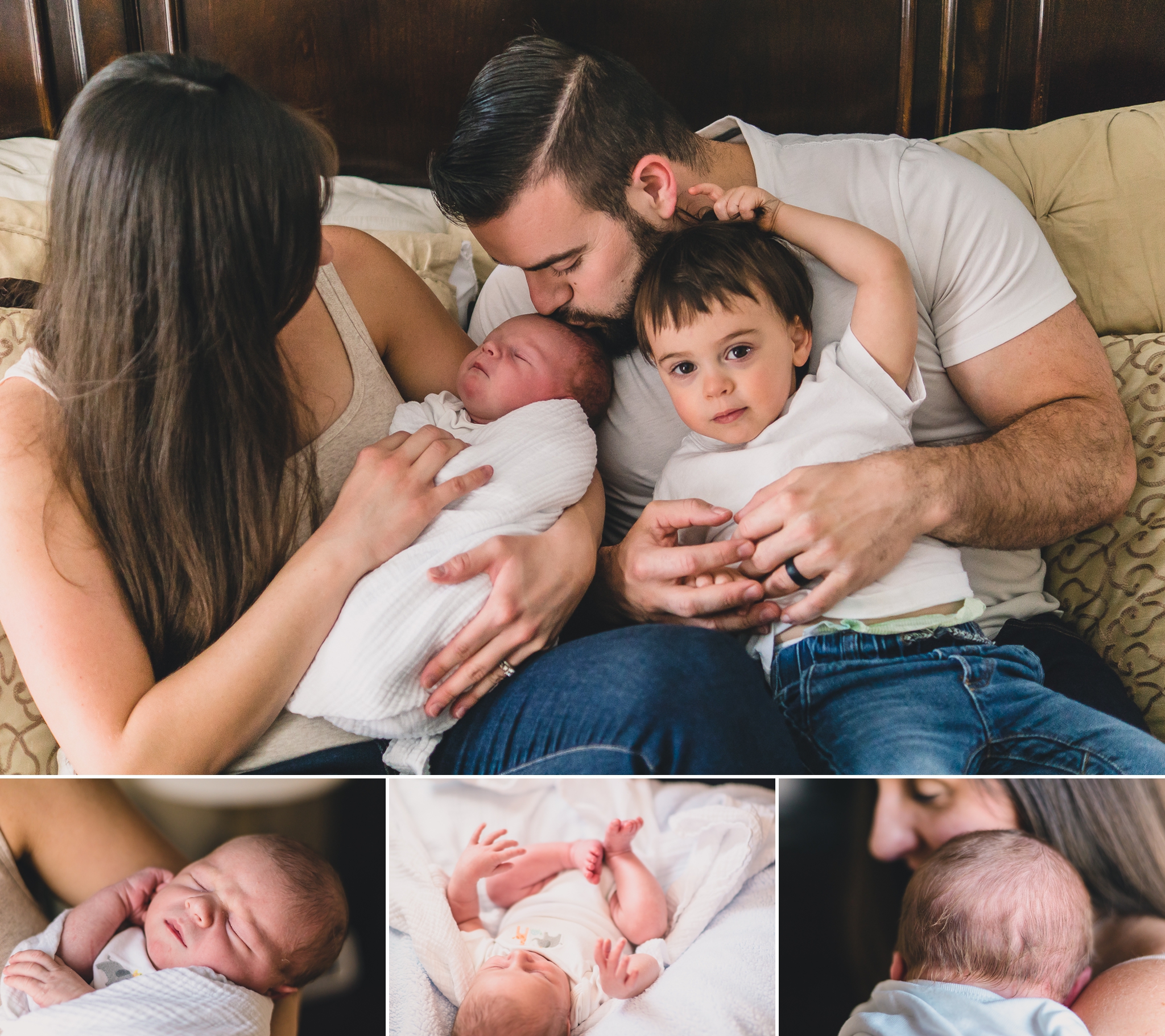 lifestyle family and newborn photographer in forest, va