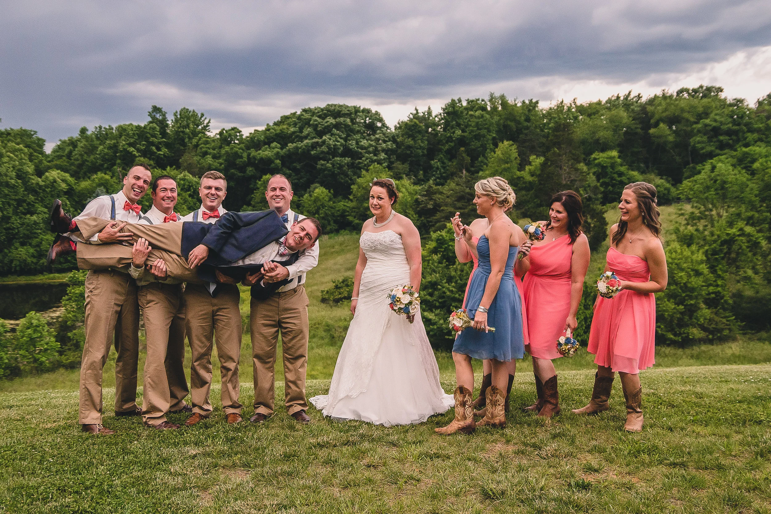 Melissa &amp; Jason's Wedding at Glenburn Farm, Pt. IV: Bridal Party Portraits | Lynchburg Wedding Photographers in Roanoke