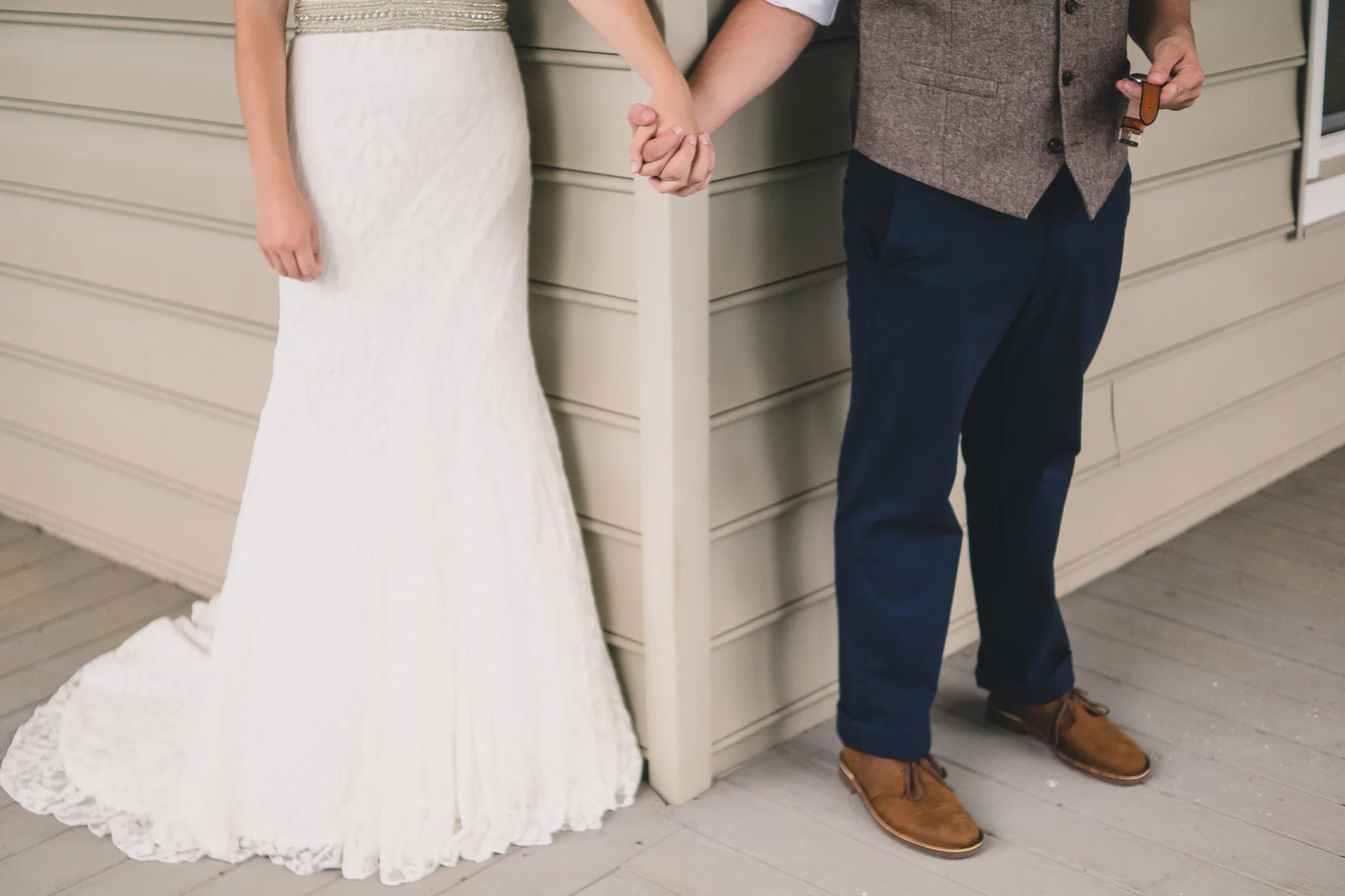 Josh &amp; Tabby's Intimate Backyard Wedding, Pt. II: First Look, No Peek | Lynchburg Wedding Photographers in Gretna, VA