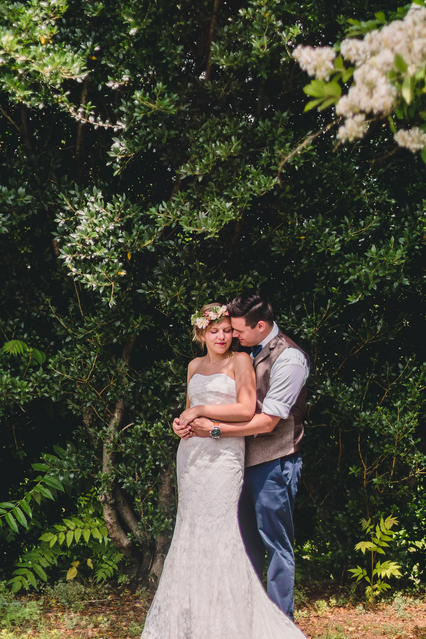 Josh &amp; Tabby's Intimate Backyard Wedding, Pt. IV: Bride &amp; Groom Portraits | Lynchburg Wedding Photographers in Downtown Lynchburg