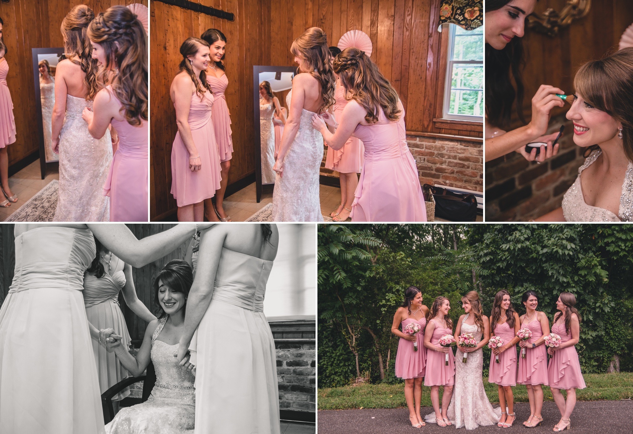 military wedding in blush pink and navy at mead lake lodge rustburg virginia by jonathan hannah photography