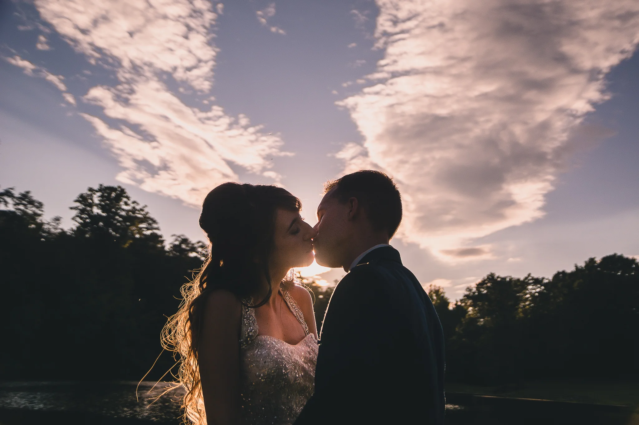 Caleb &amp; Christina's Timeless Military Wedding, Pt. IV: The Sunset Portraits | Lynchburg Wedding Photographers at Mead Lake Lodge in Rustburg, VA