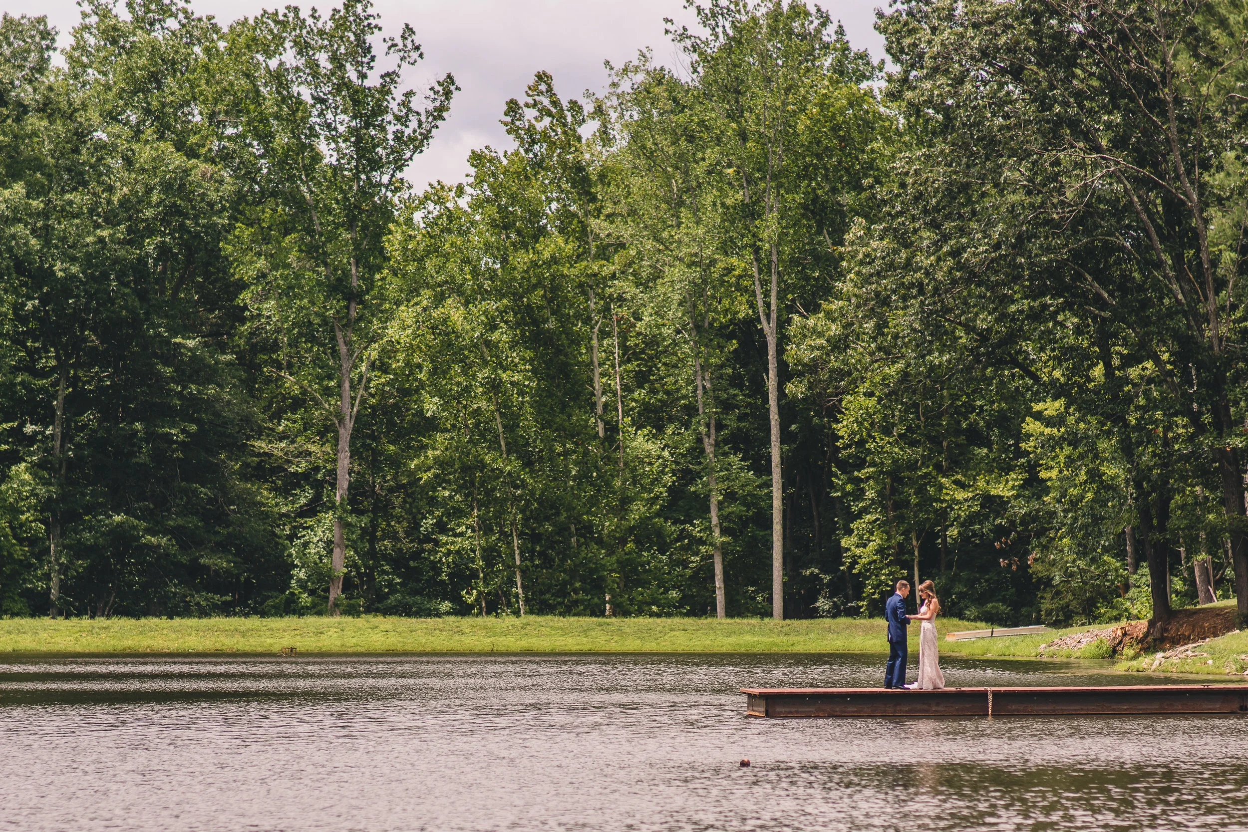 Caleb &amp; Christina's Timeless Military Wedding, Pt. II: Their First Look | Lynchburg Wedding Photographers at Mead Lake Lodge in Rustburg, VA