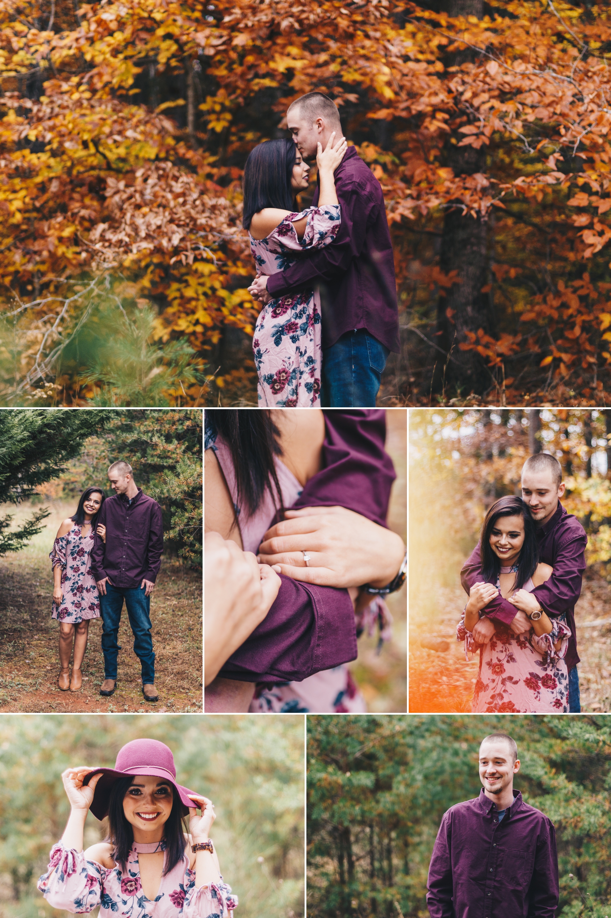 autumn fall engagement session lynchburg va by jonathan hannah photography