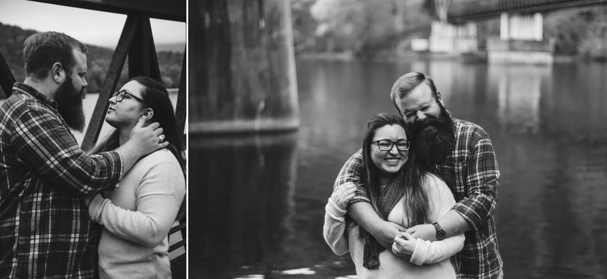 rustic engagement session blue ridge parkway peaks of otter lynchburg va by jonathan hannah photography