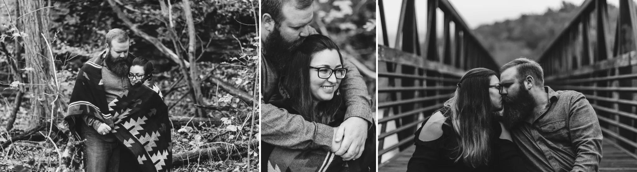 rustic engagement session blue ridge parkway peaks of otter lynchburg va by jonathan hannah photography