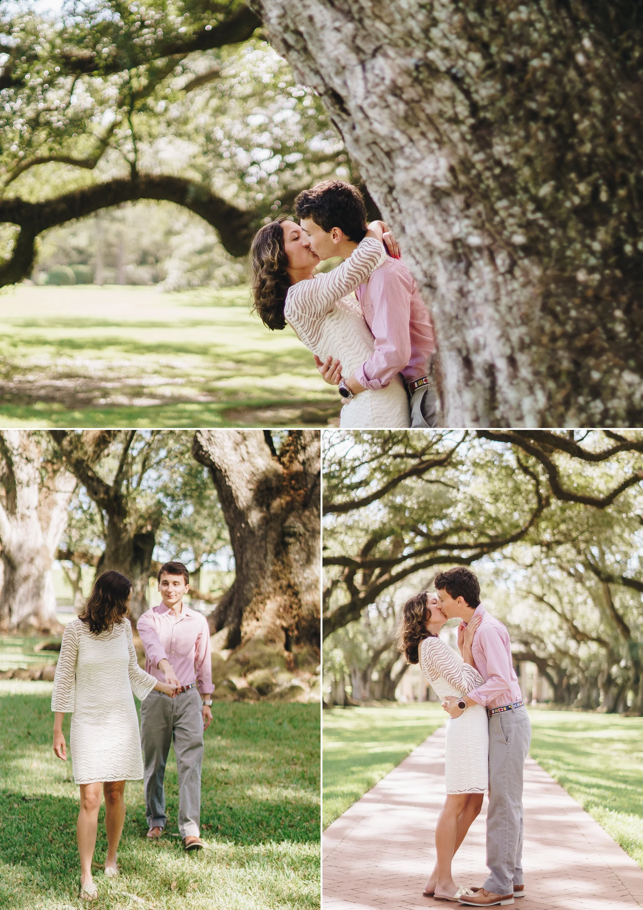 destination engagement session at oak alley plantation new orleans louisiana by jonathan hannah photography