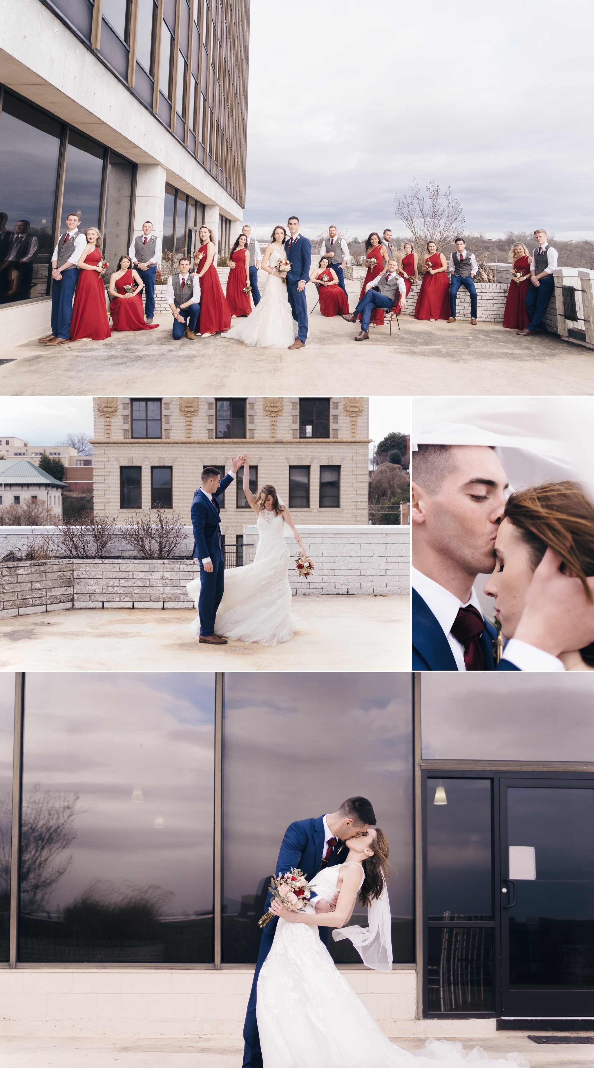 Copy of rustic chic wedding at city view terrace view by the james and craddock terry hotel downtown lynchburg va by jonathan hannah photography