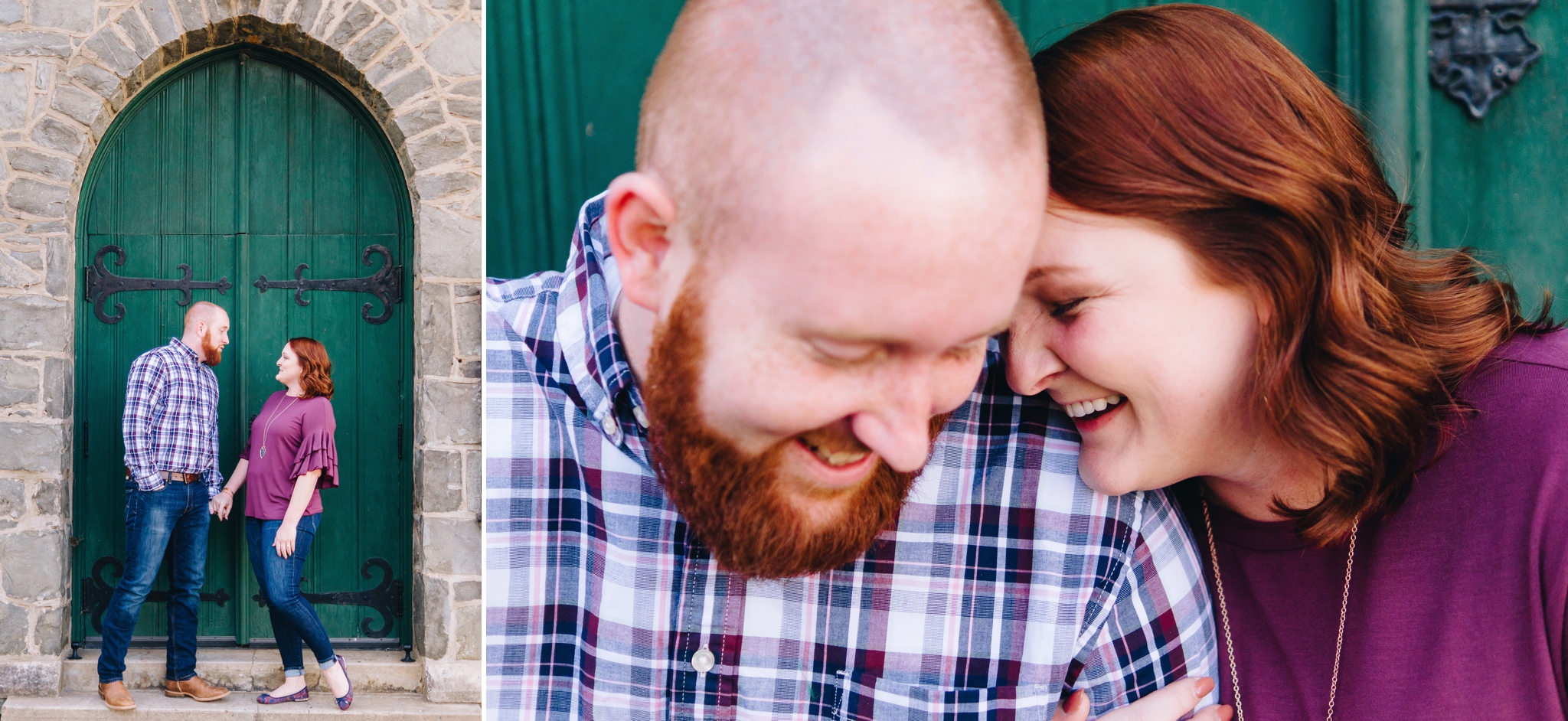 downtown lynchburg virginia engagement session by jonathan hannah photography