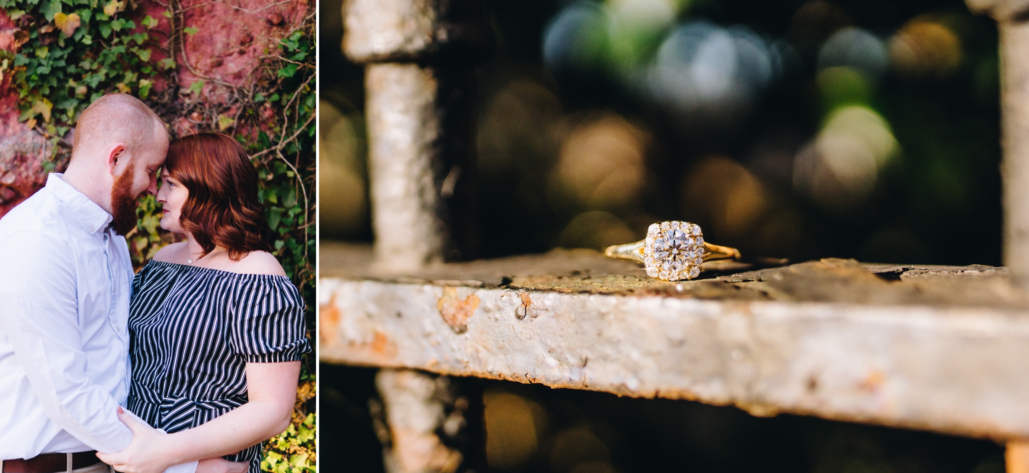 downtown lynchburg virginia engagement session by jonathan hannah photography