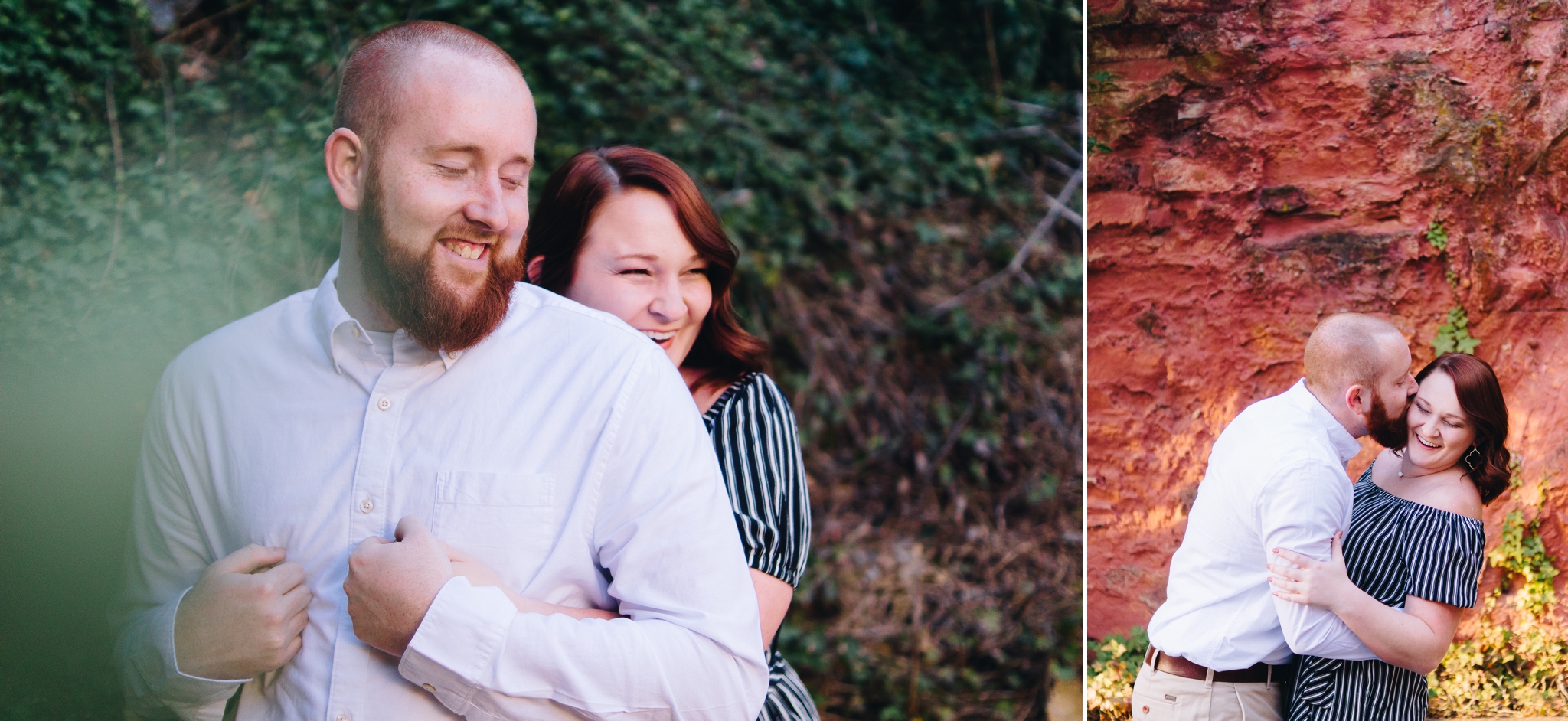 downtown lynchburg virginia engagement session by jonathan hannah photography