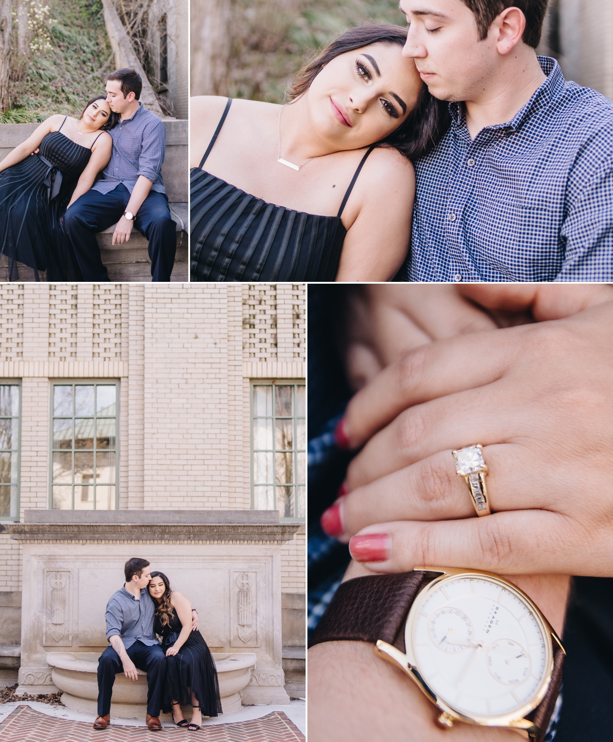 Lynchburg virginia downtown engagement jonathan hannah wedding photography