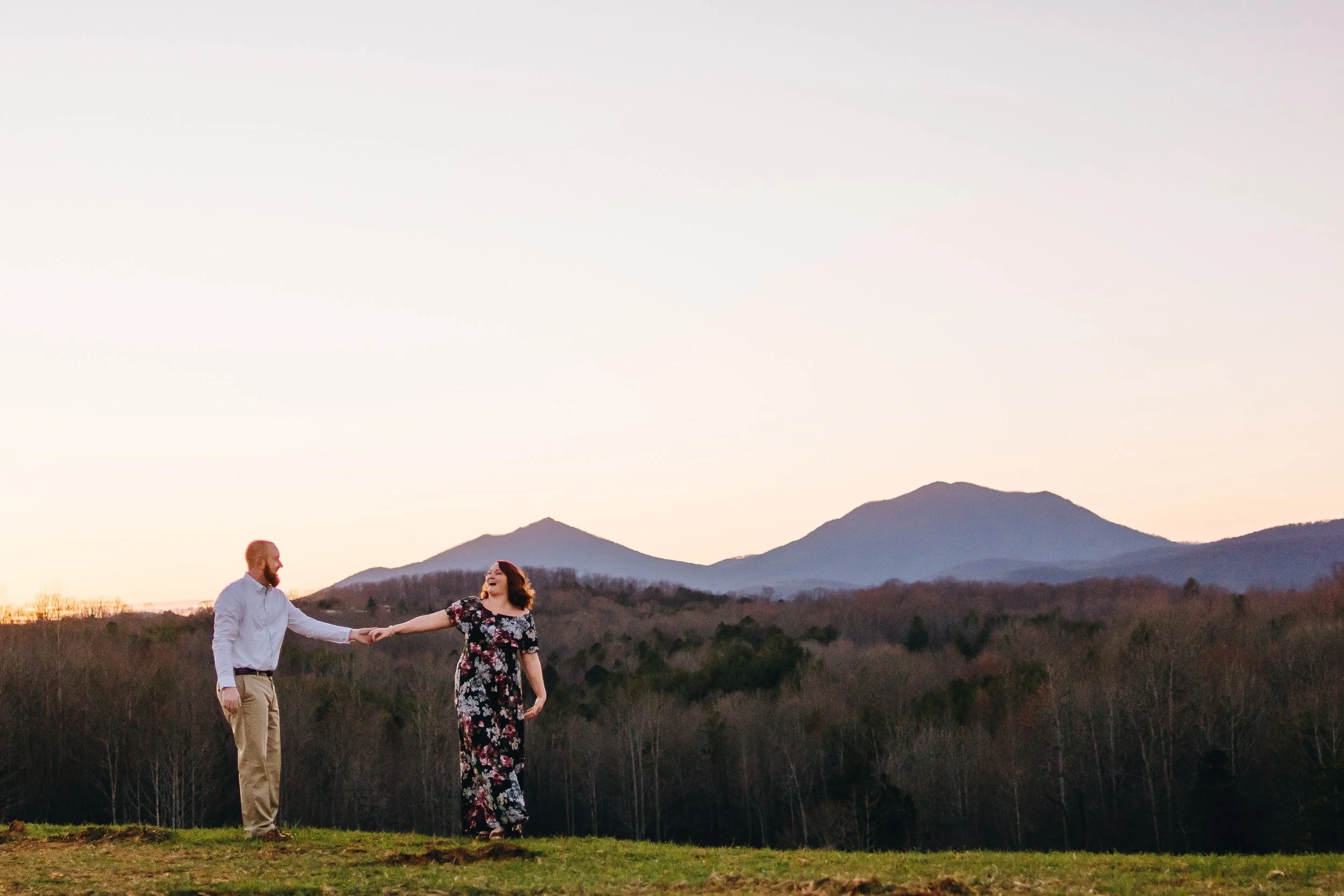Alden &amp; Jessica's Blue Ridge Engagement Session, Pt. II | Virginia Wedding Photographers at Glass Hill Venue in Goode, VA