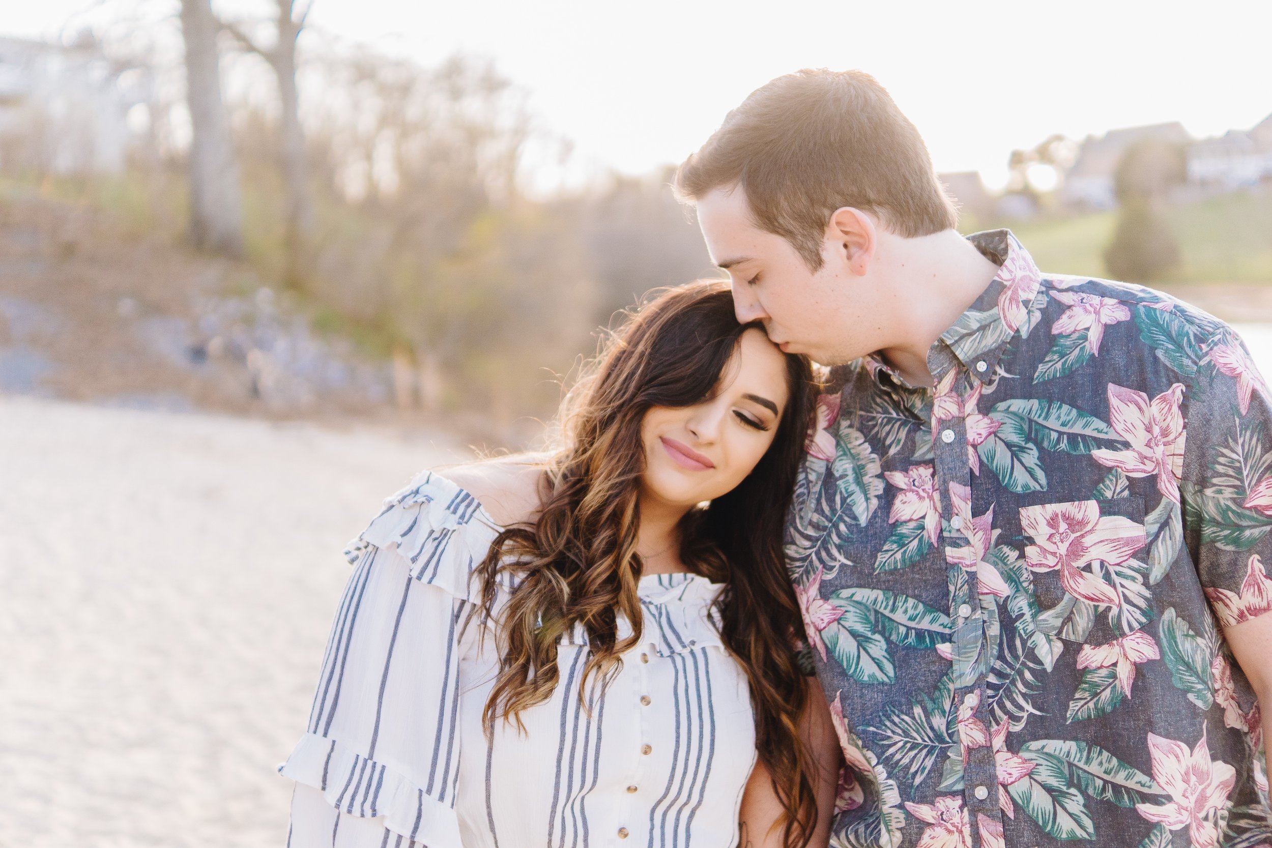Brandon &amp; Anna's Classic Spring Engagement Session, Pt. II: The Beach | Virginia Wedding Photographers