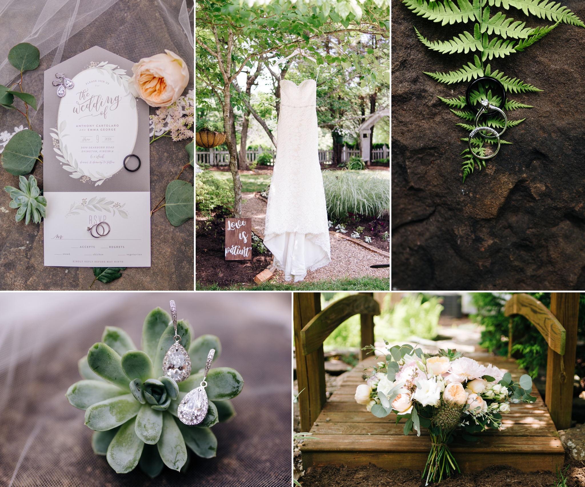 elegant garden spring wedding evington lynchburg forest bedford va jonathan hannah photography