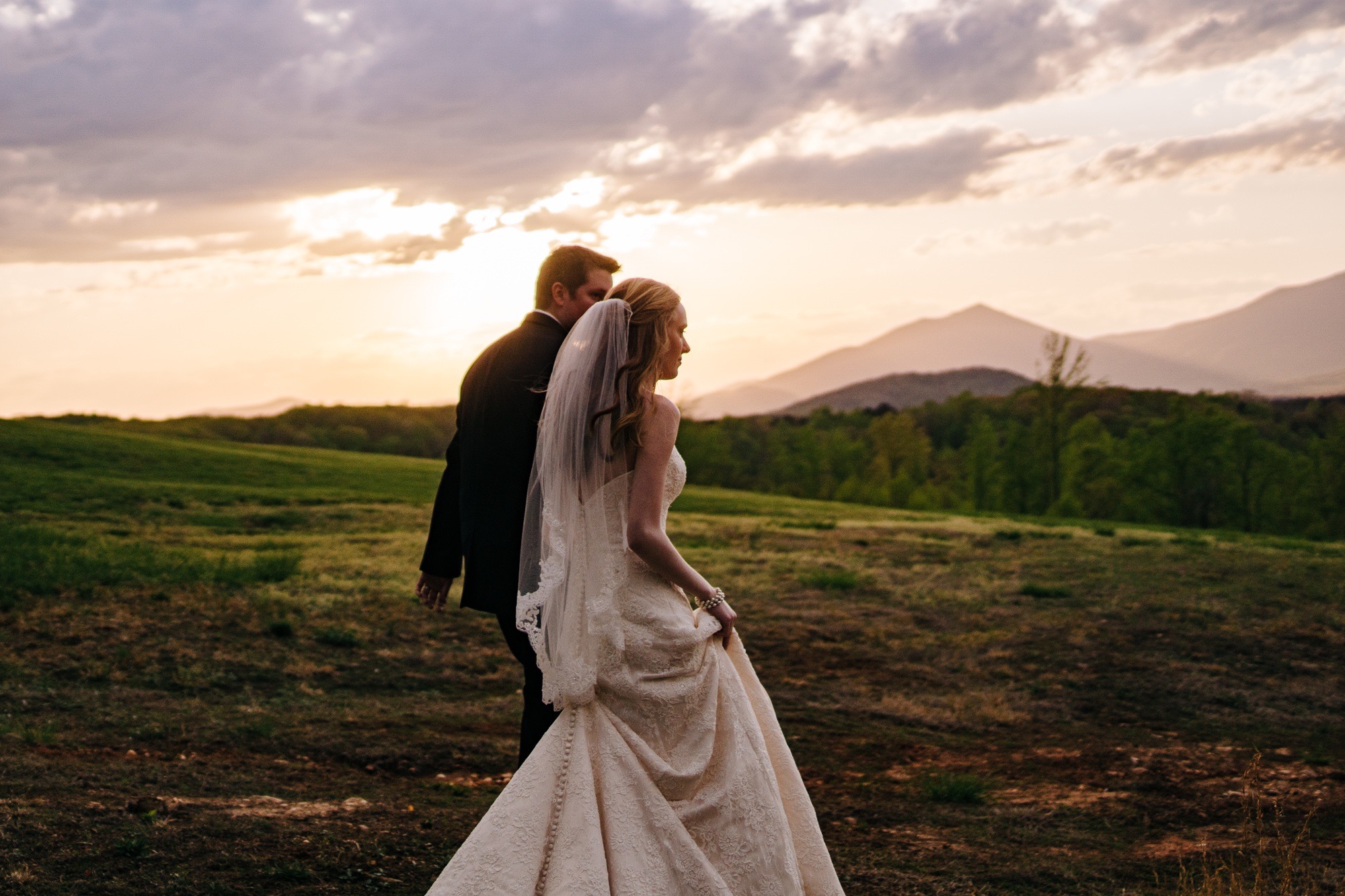 Calen &amp; Kristen's Black Tie Spring Wedding, Pt. III: Bride &amp; Groom Portraits | Virginia Wedding Photographers at Sierra Vista