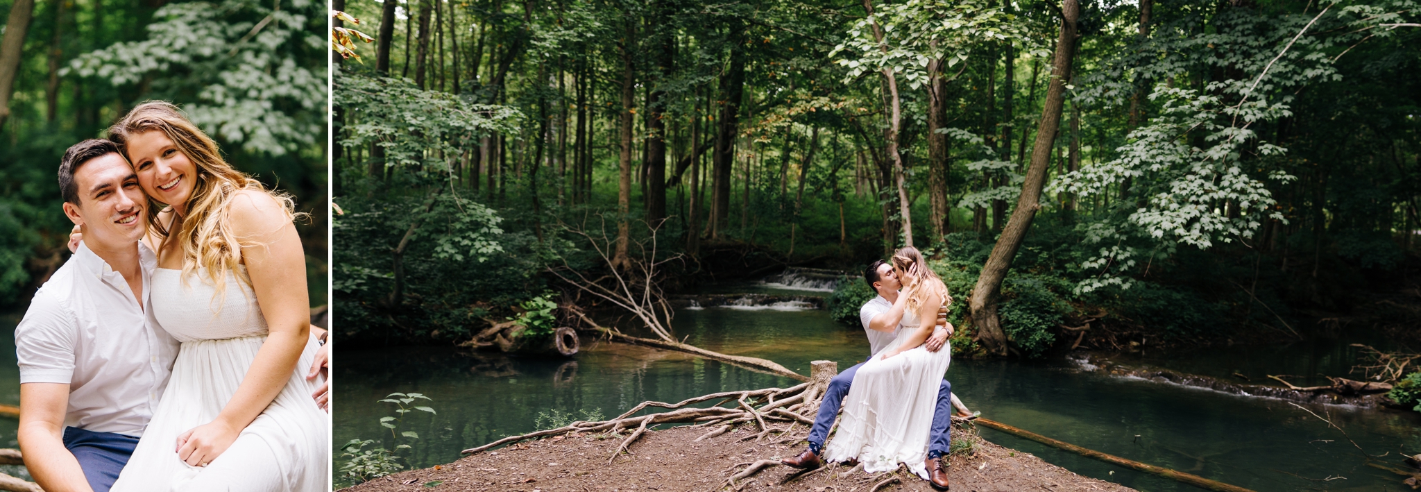 Falling Springs Falls Lynchburg Virginia Wedding photographer Jonathan Hannah Photography waterfall engagement
