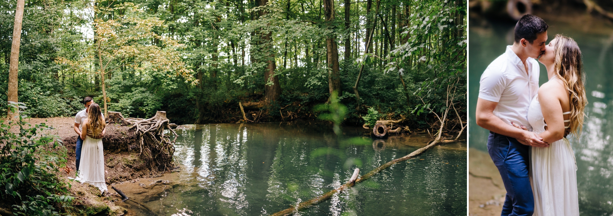 Falling Springs Falls Lynchburg Virginia Wedding photographer Jonathan Hannah Photography waterfall engagement